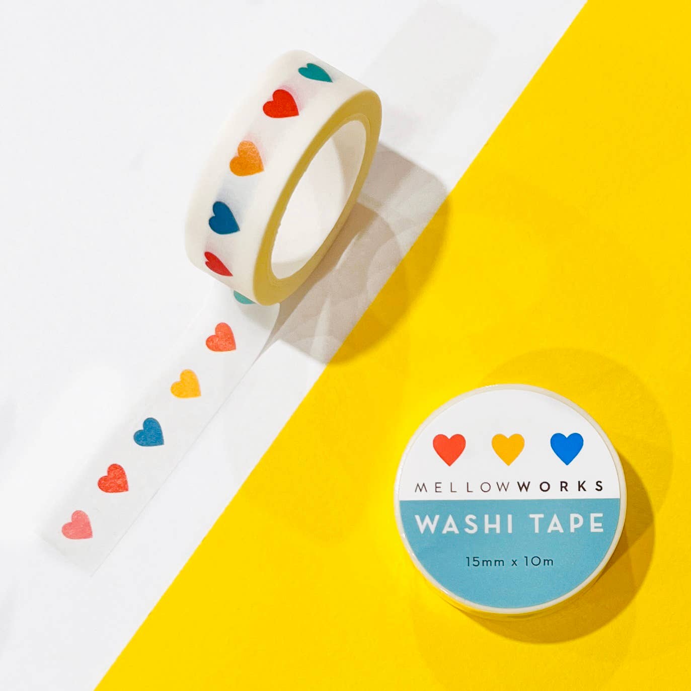 RAINBOW HEARTS Washi Tape - bubblegum market