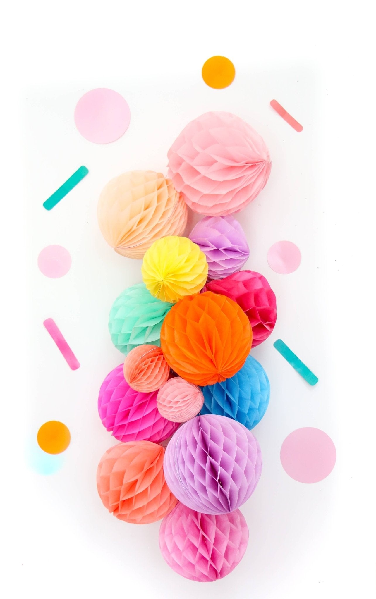 Rainbow Honeycomb Swag Garland Kit - bubblegum market