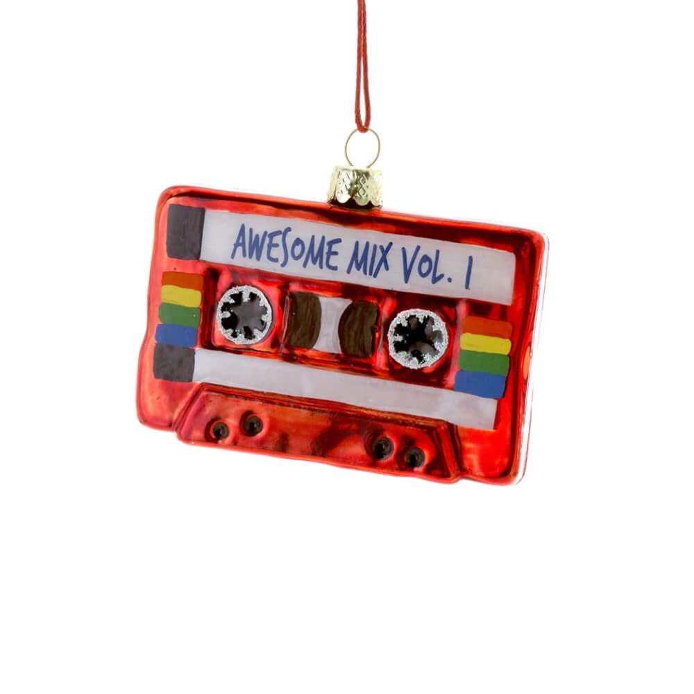 Red Awesome Mixed Tape Ornament 3.25" - bubblegum market