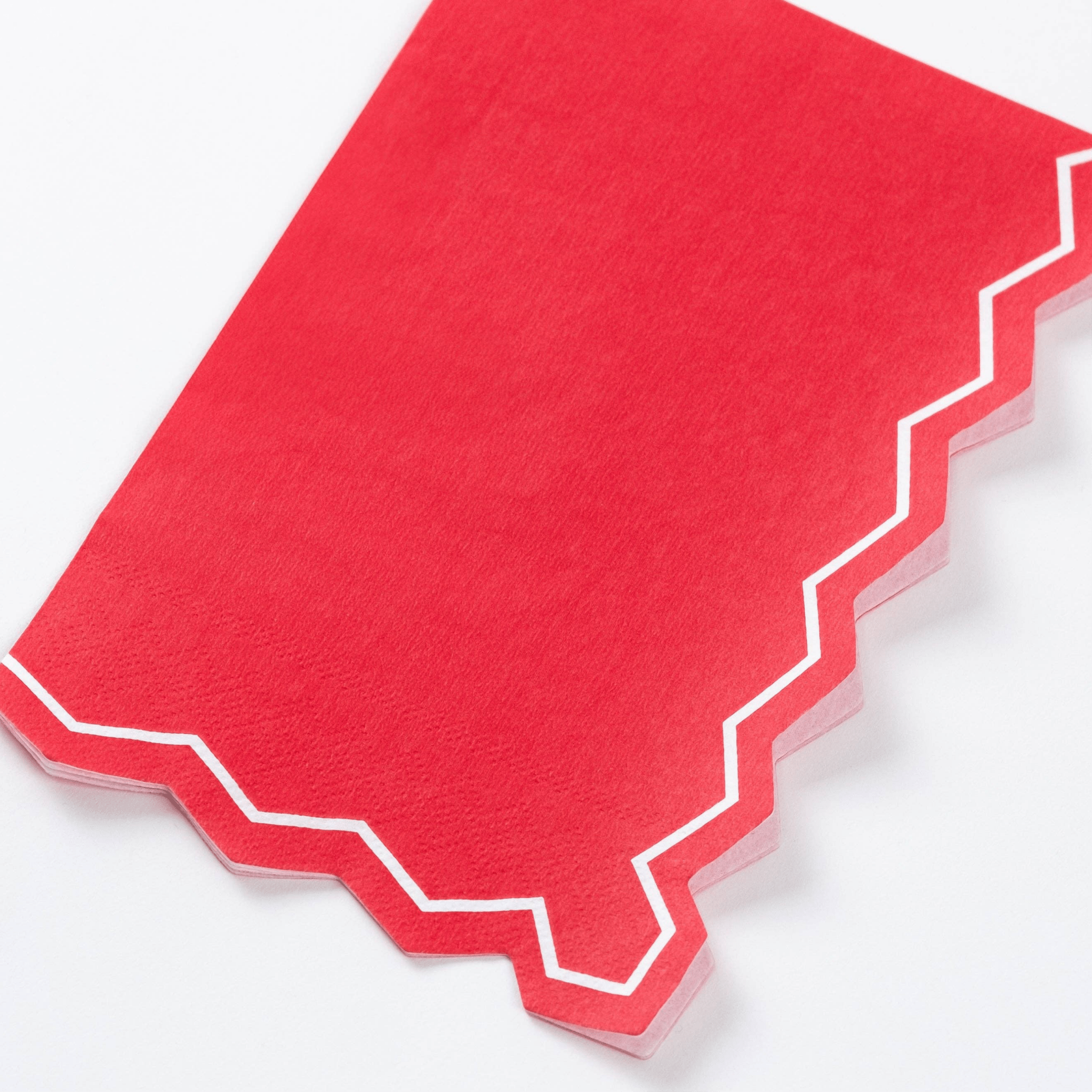 Red Celebration Chic Red Guest Towel Napkins - bubblegum market
