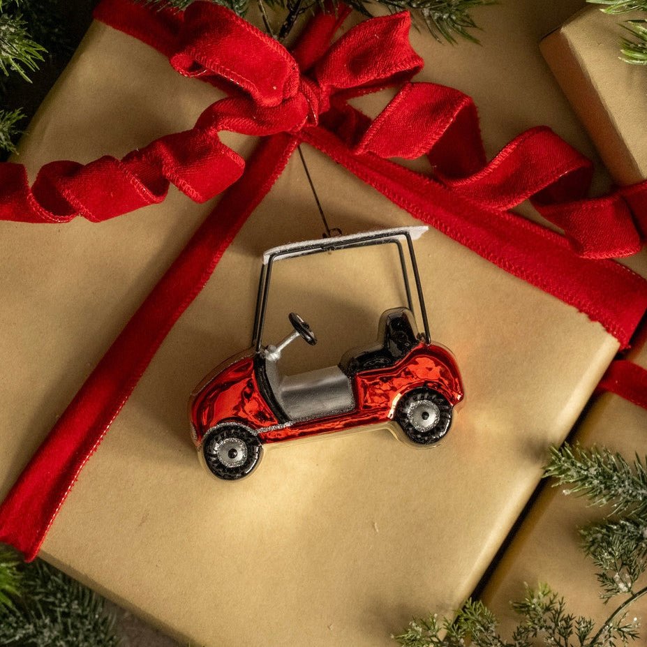 Red Golf Cart Ornament 3.5" - bubblegum market
