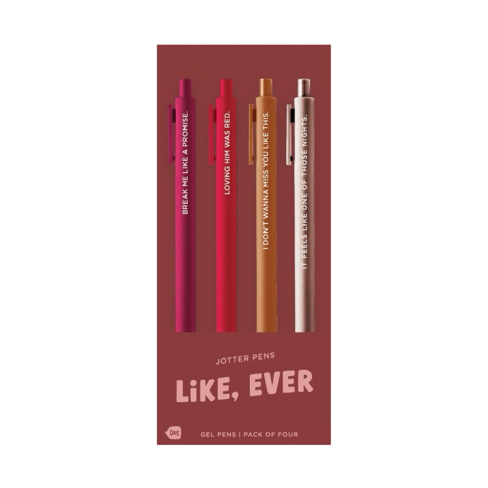 RED / LIKE EVER Swiftie Jotter Pen Set - bubblegum market