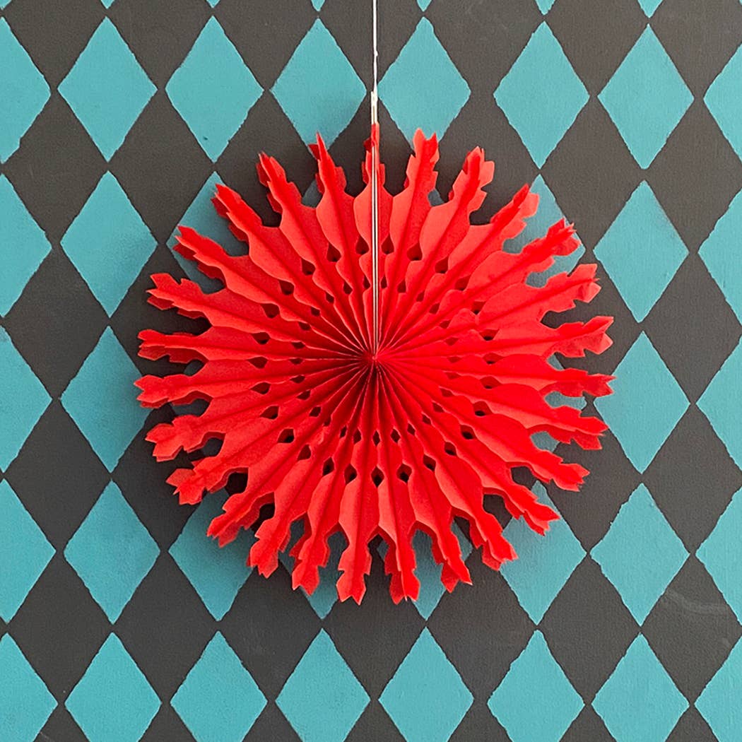 Red Paper Fan 12" - bubblegum market