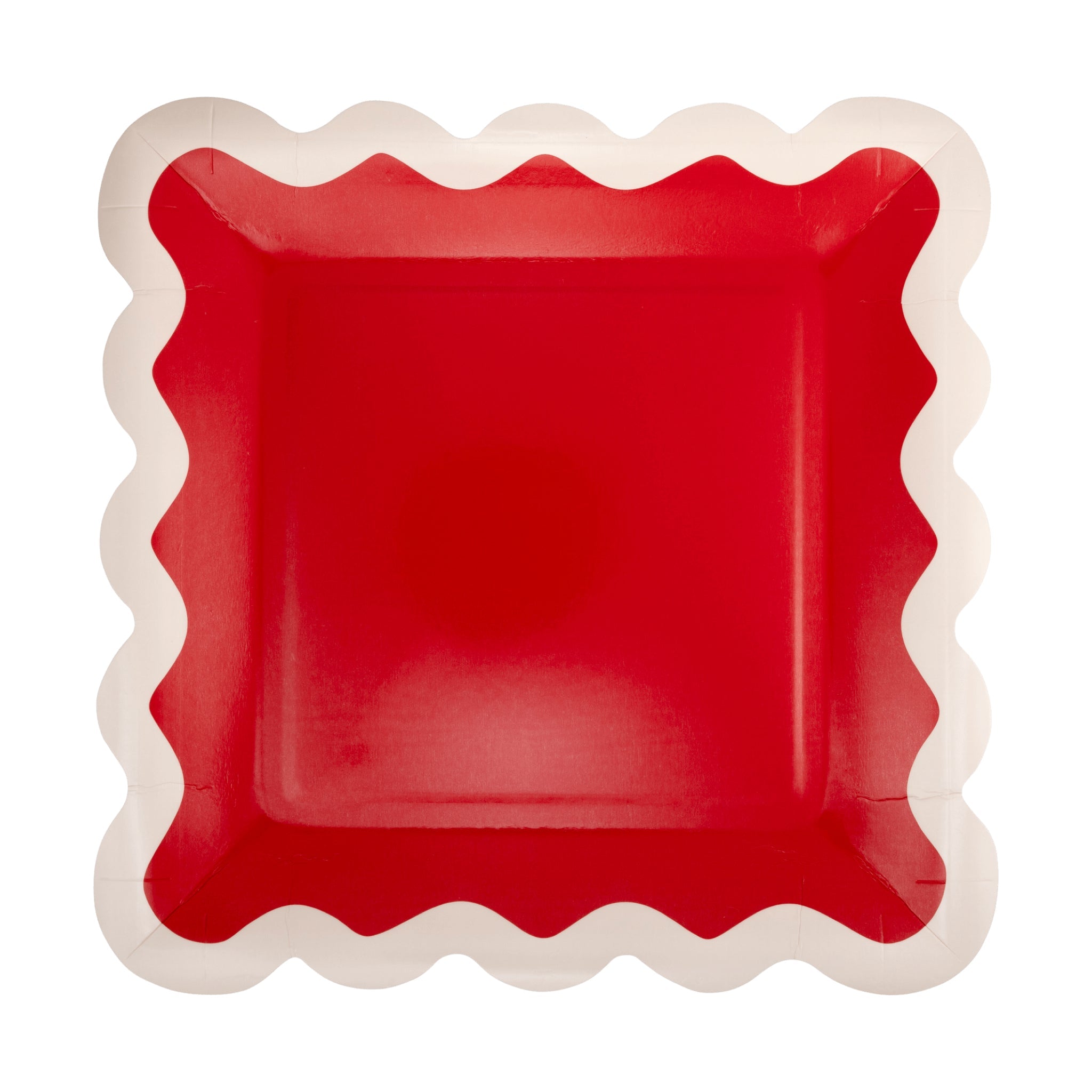 Red & Pink / Green & Mint Ric Rac Plates 9" - bubblegum market