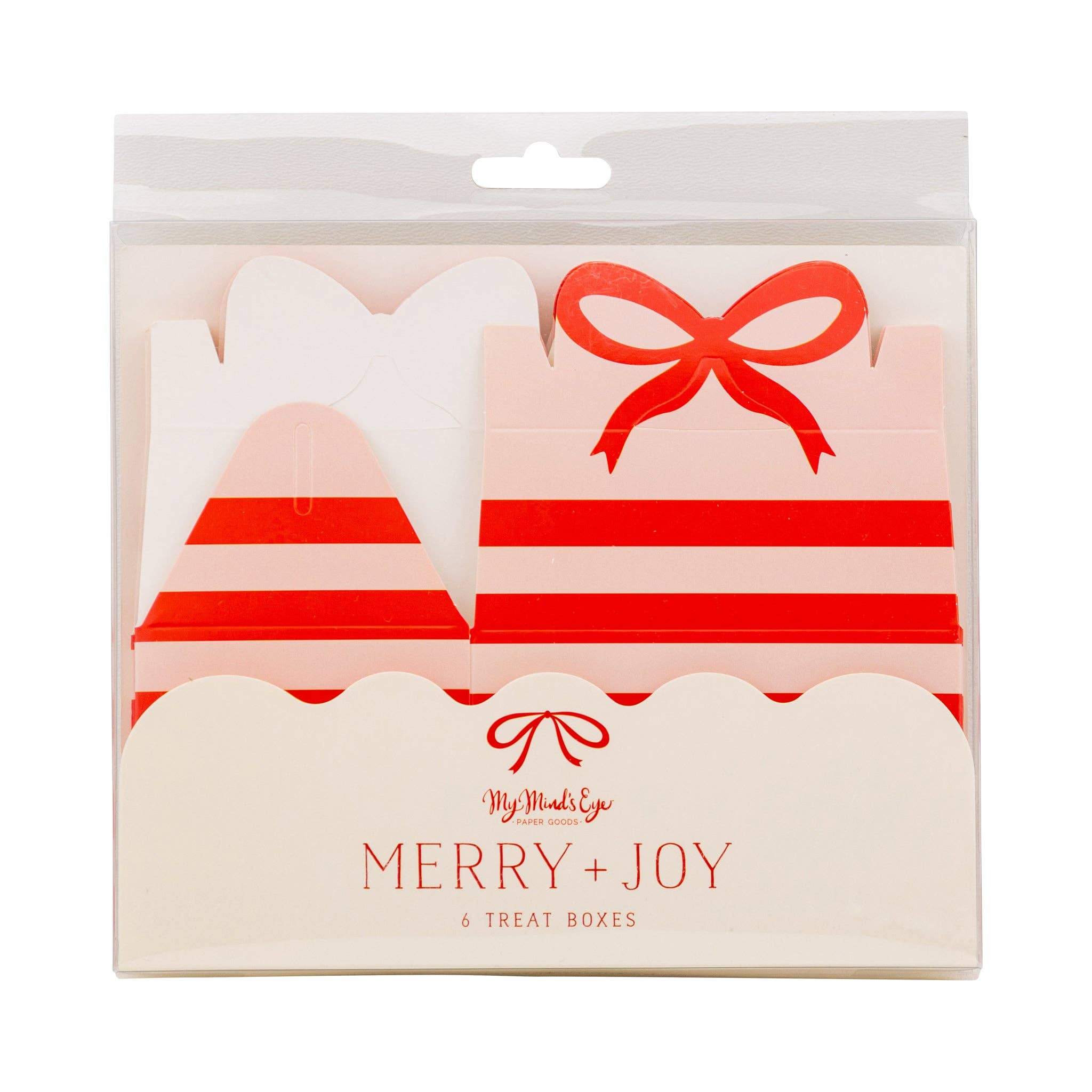 Red & Pink Holiday Gable Boxes - bubblegum market