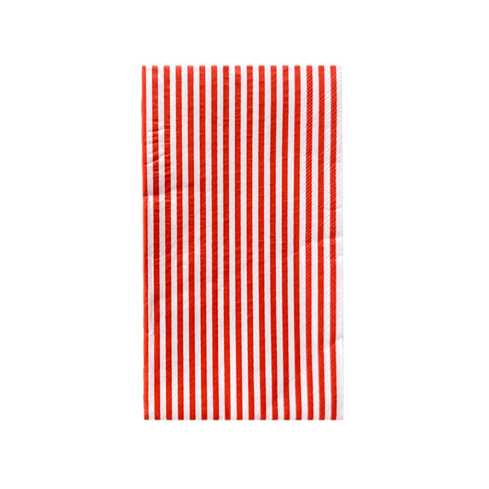 Red & White Candy Stripe Guest Napkins - bubblegum market