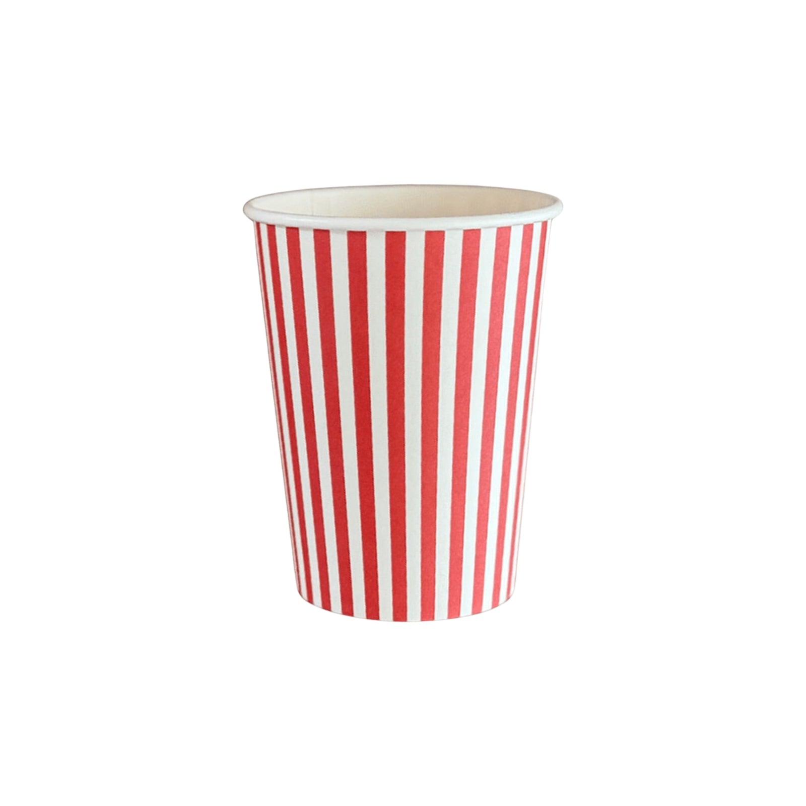 Red & White Candy Stripe Paper Cups - bubblegum market