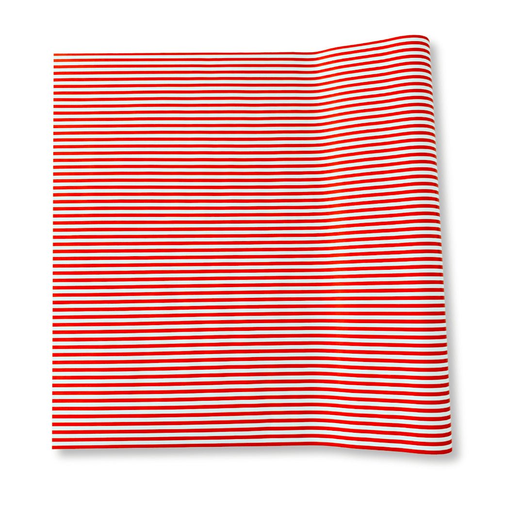 Red & White Candy Stripe Paper Table Runner - bubblegum market