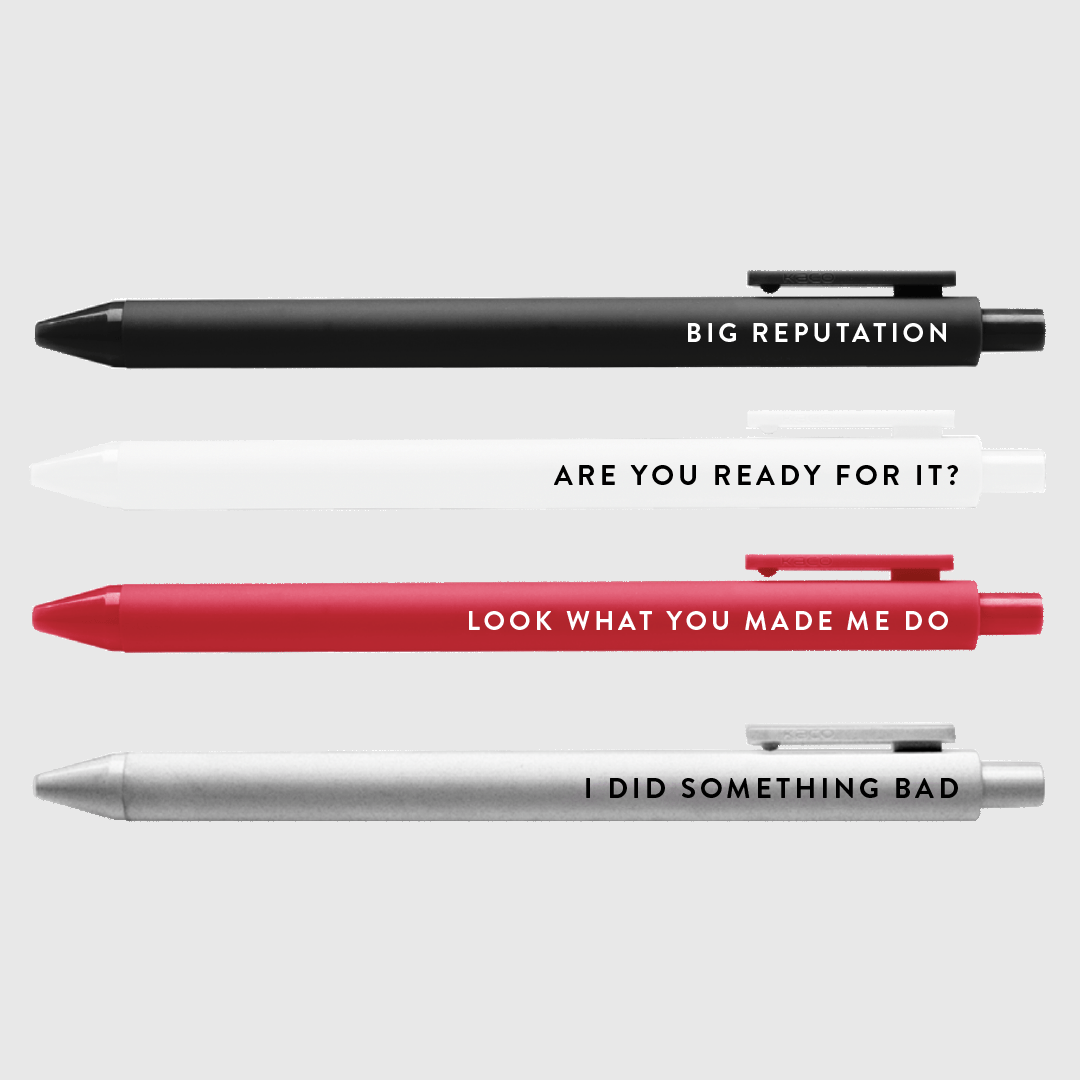 REPUTATION Jotter Pen Set - bubblegum market