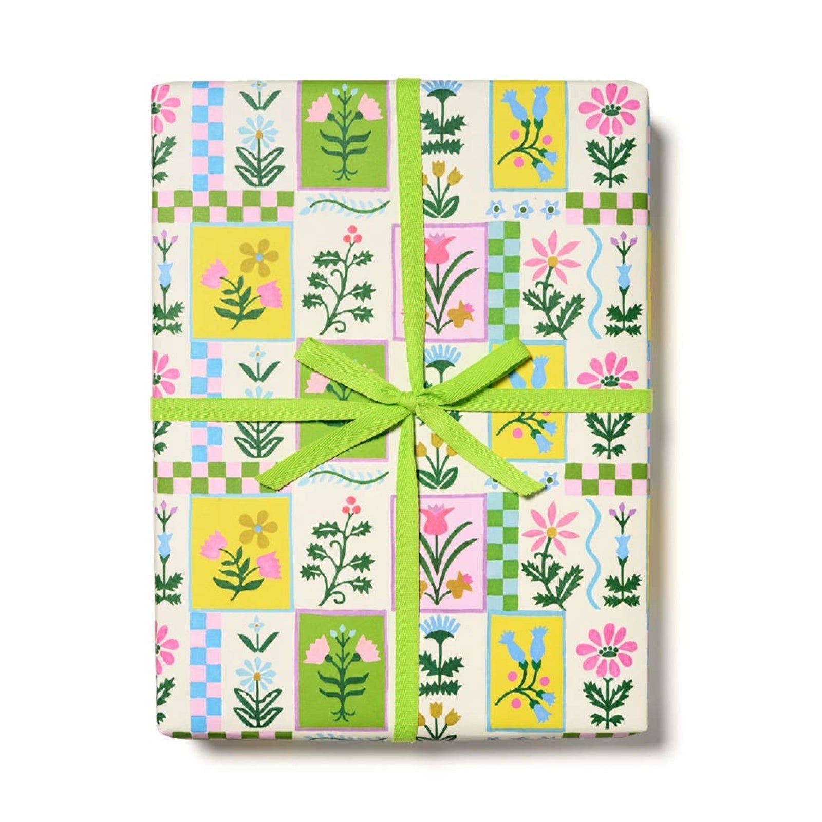 Retro Flower Gift Wrap Sheets (Roll of 3) - bubblegum market