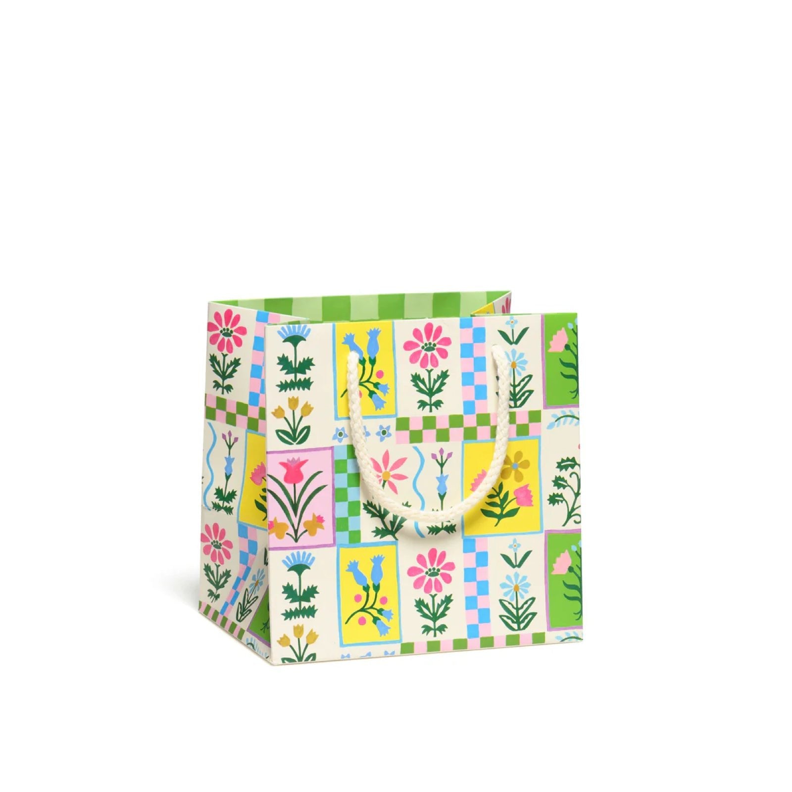 Retro Flower Small Gift Bag - bubblegum market