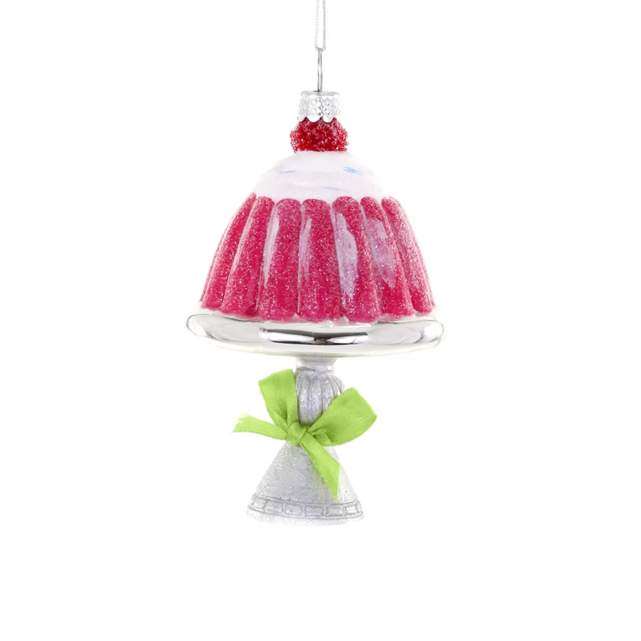 Retro Pink Jello Mold Ornament 4.25" - bubblegum market