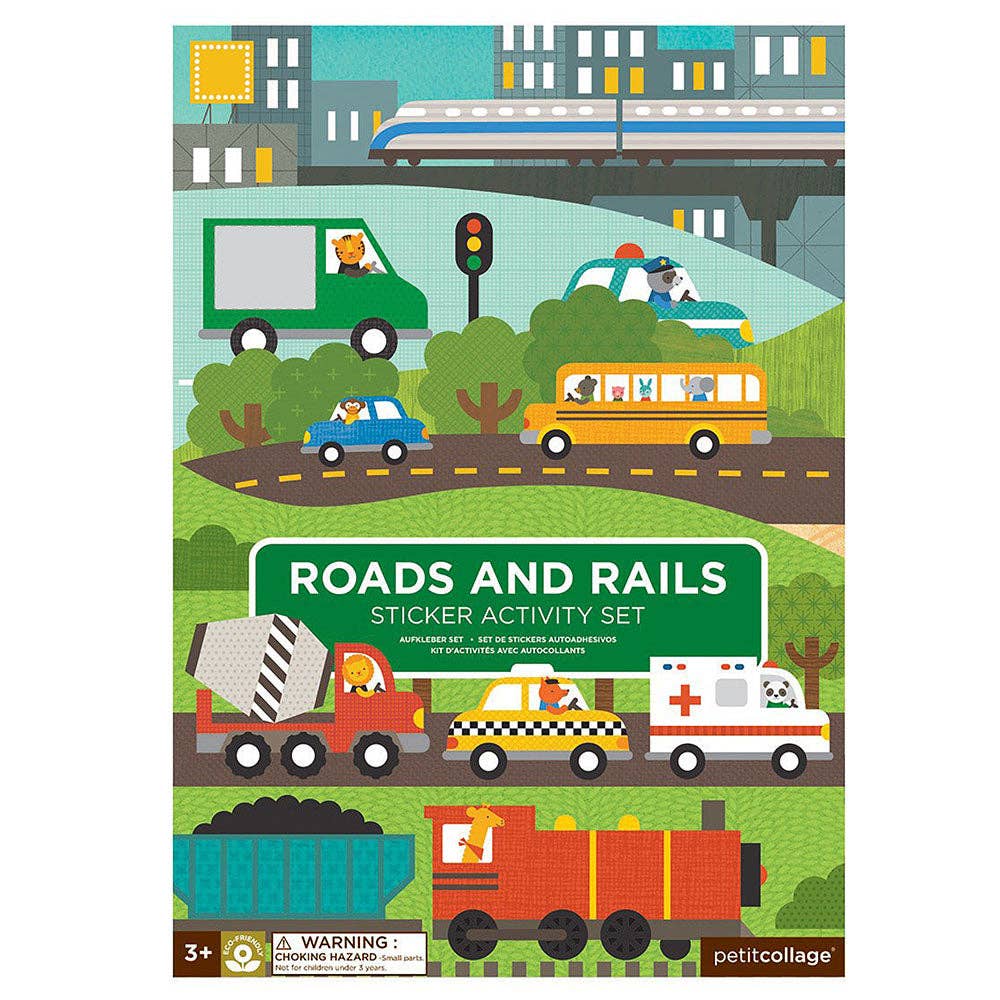 Roads & Rails Sticker Activity Set - bubblegum market