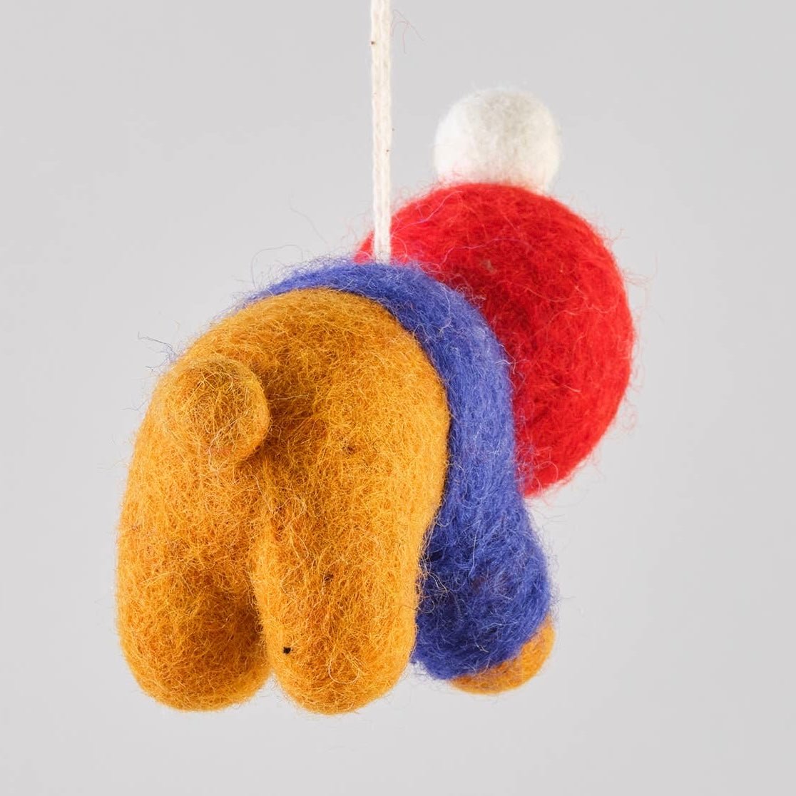 'Ronnie' Hanging Felt Ornament - bubblegum market
