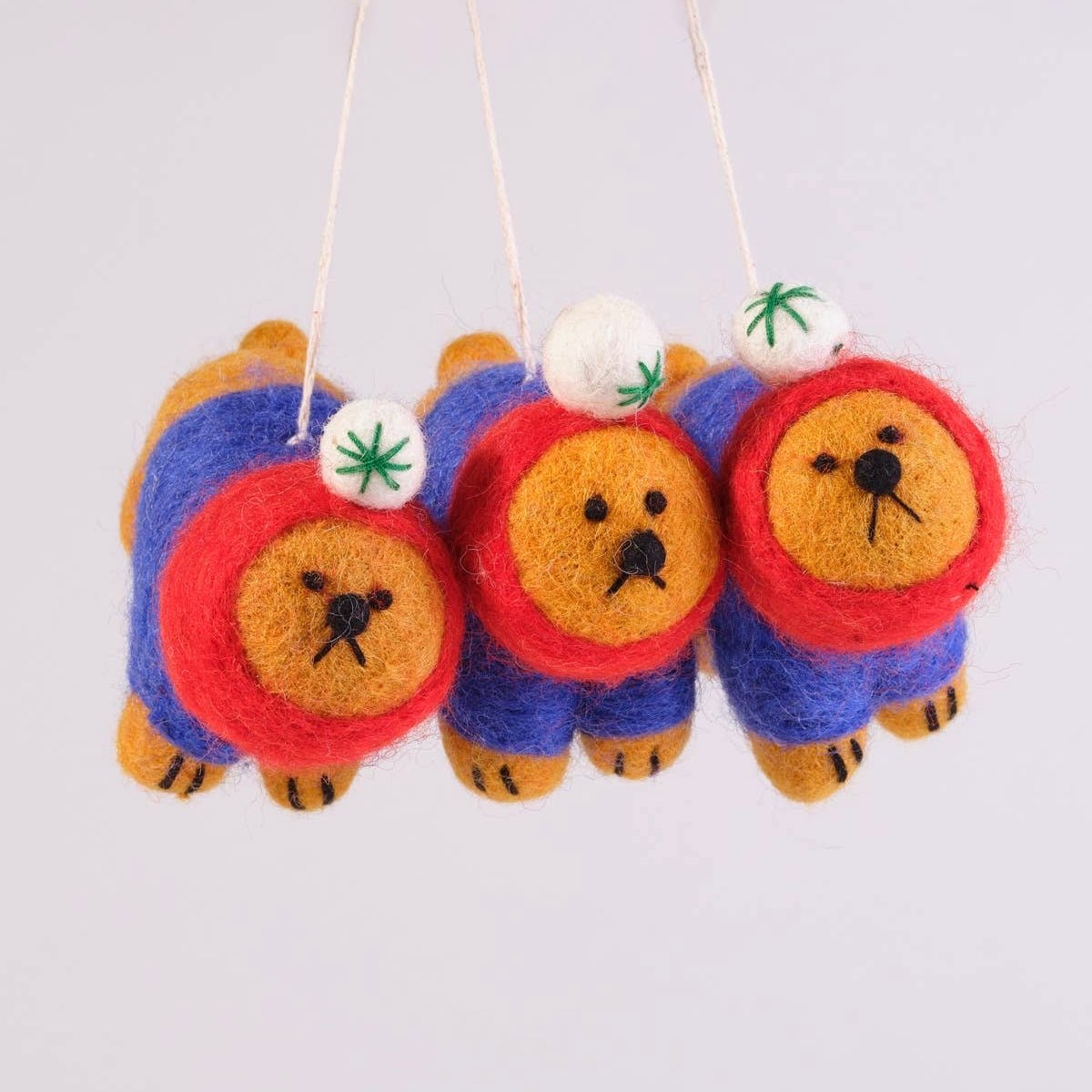 'Ronnie' Hanging Felt Ornament - bubblegum market