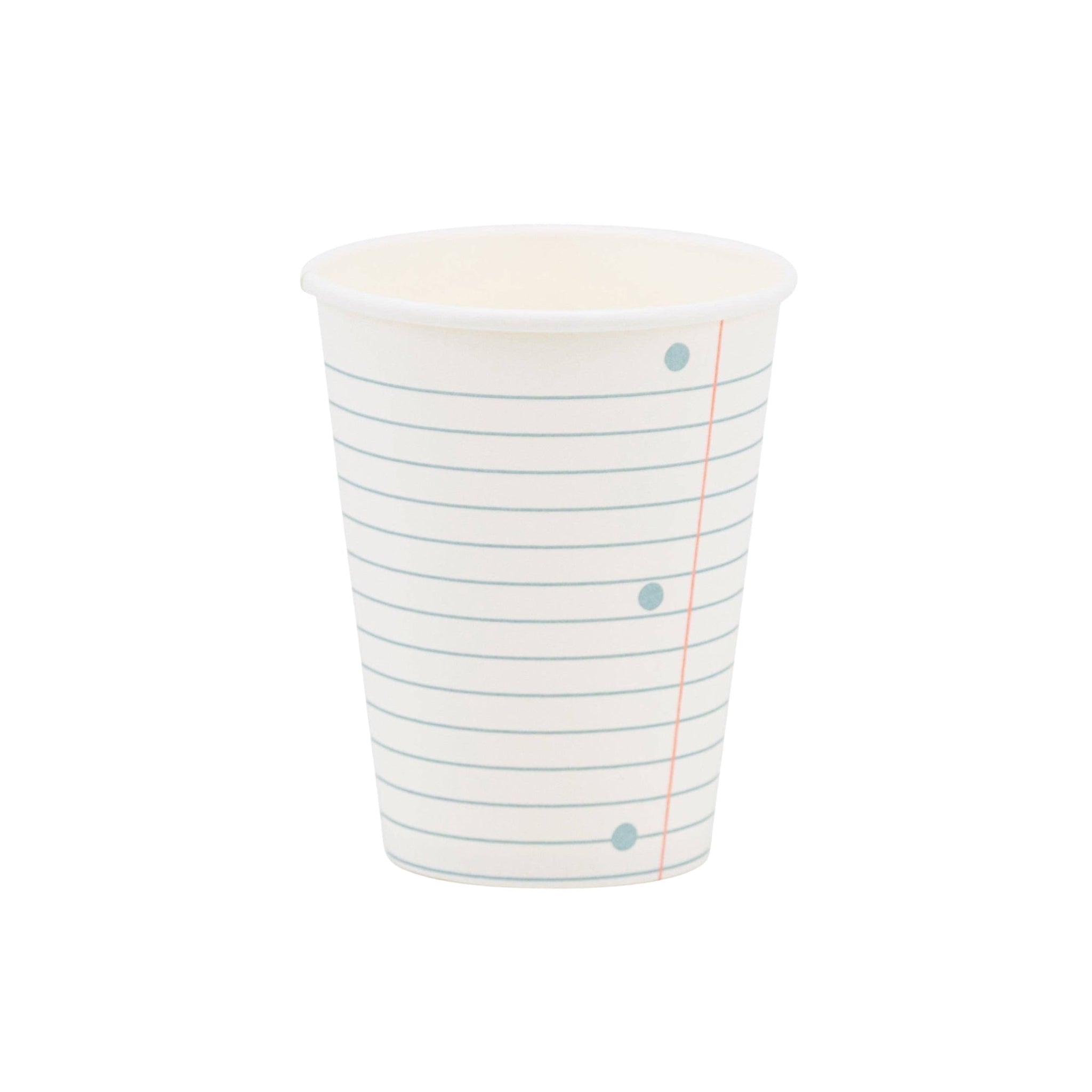 Ruled Paper Paper Cups - bubblegum market
