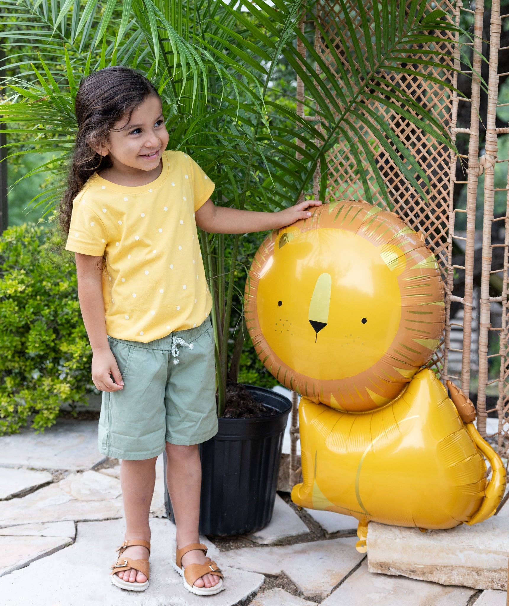 Safari Lion Mylar Balloon - bubblegum market