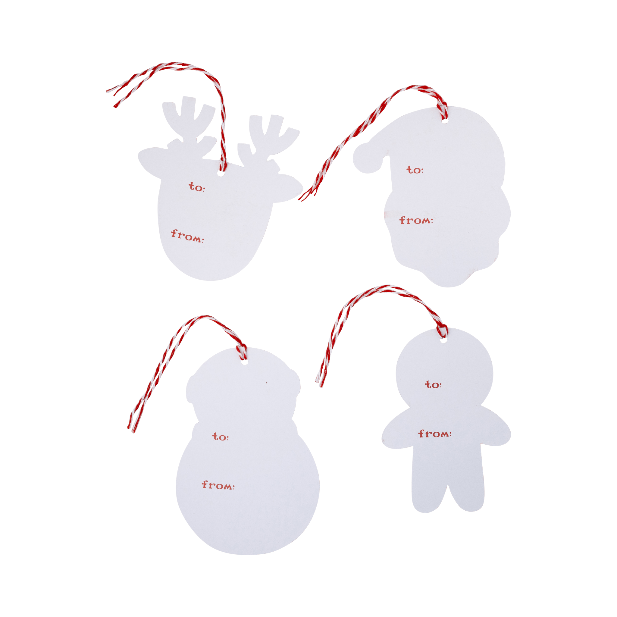 Santa & Friends Gift Tag Set (16ct) - bubblegum market