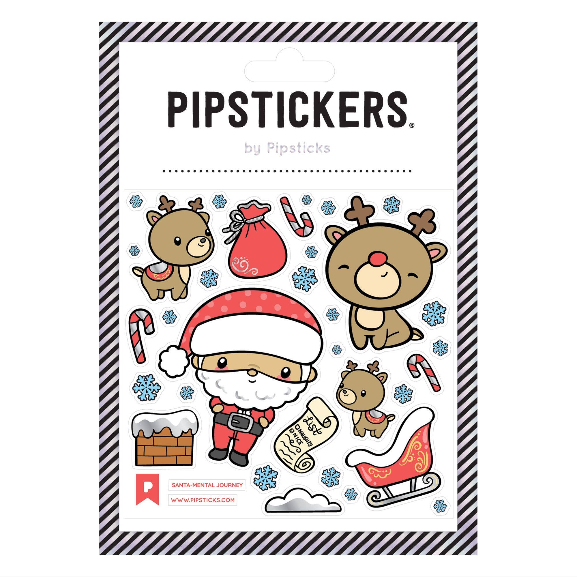 Santa - Mental Journey Stickers - bubblegum market