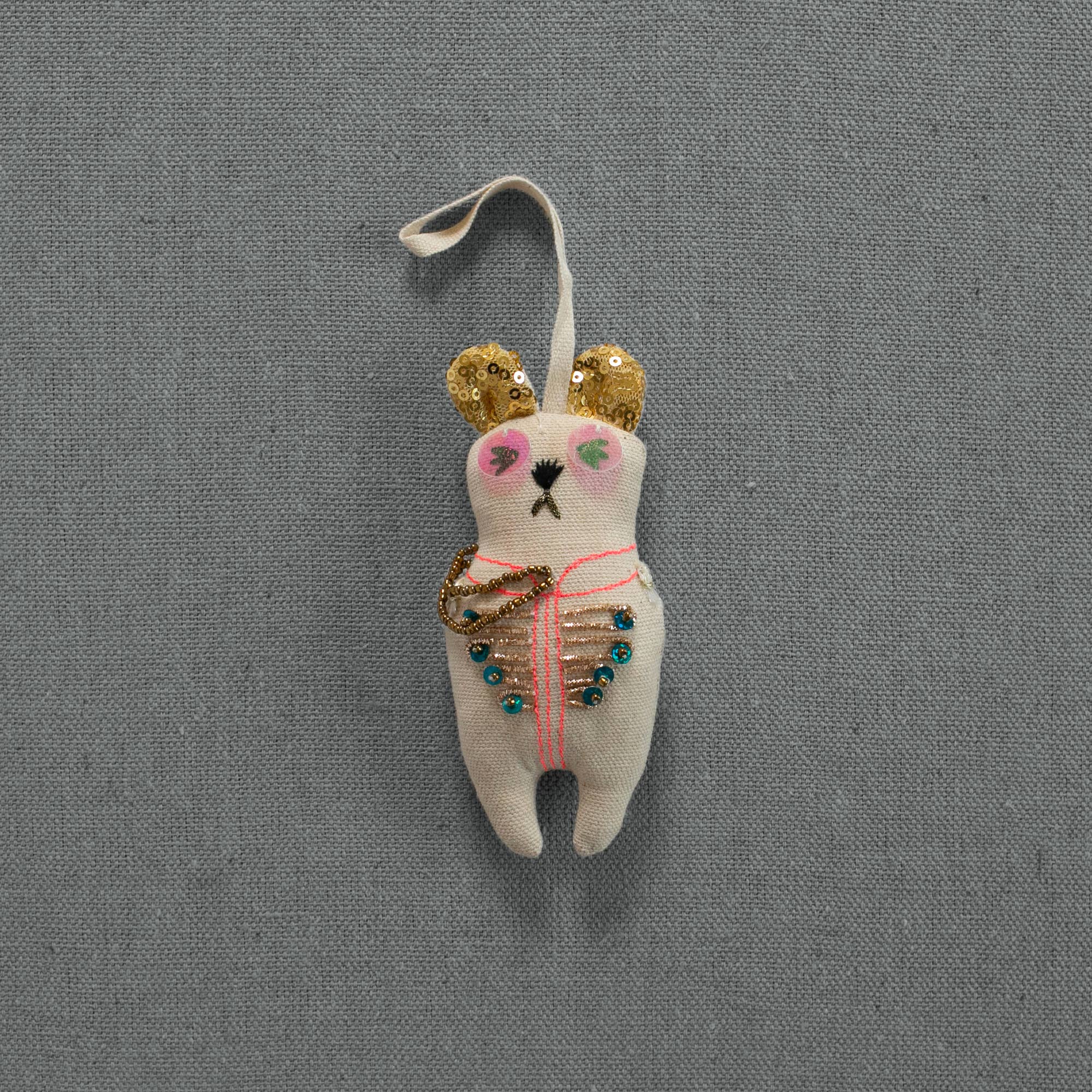 Sargent Pepper Bear Cotton - Filled Ornament - bubblegum market