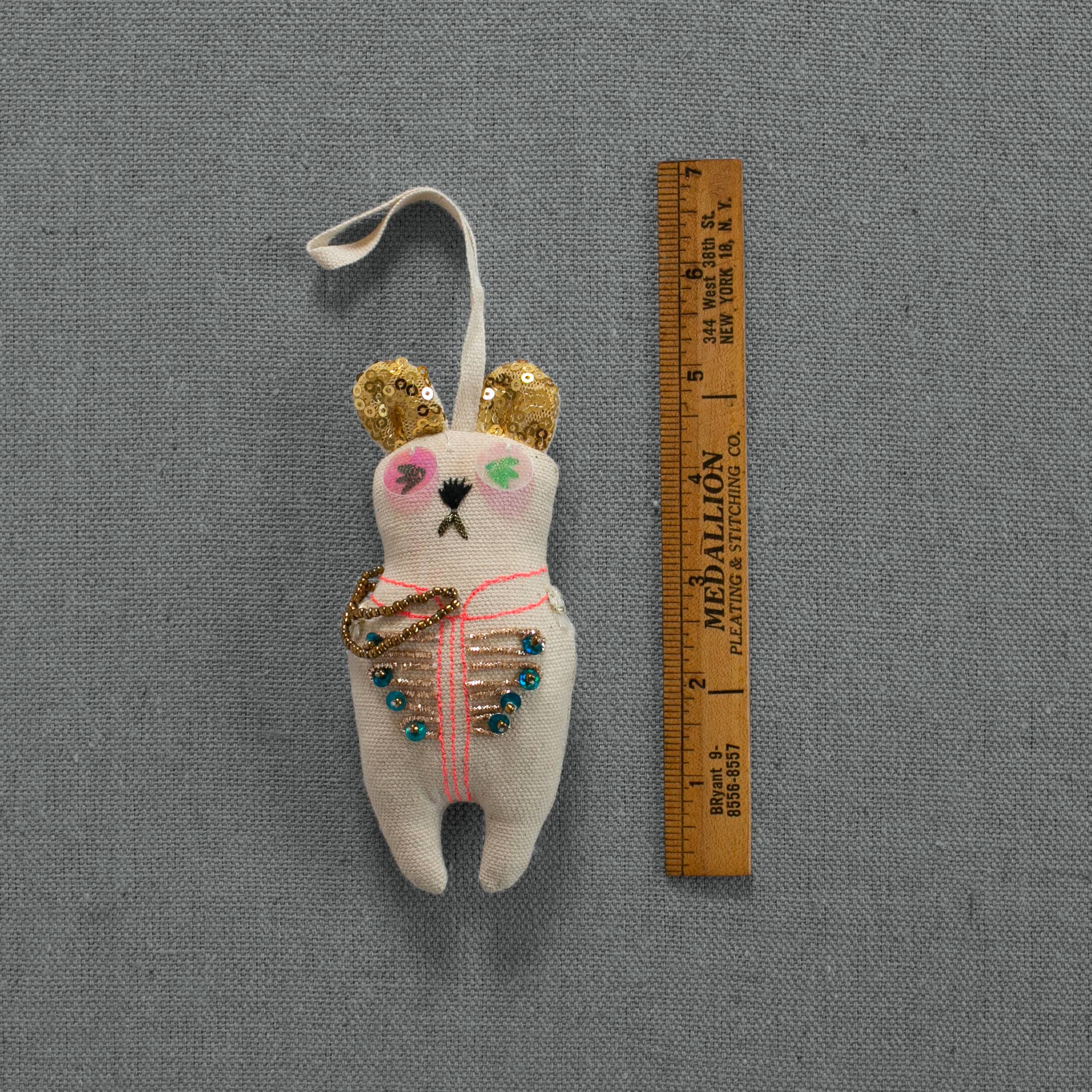 Sargent Pepper Bear Cotton - Filled Ornament - bubblegum market