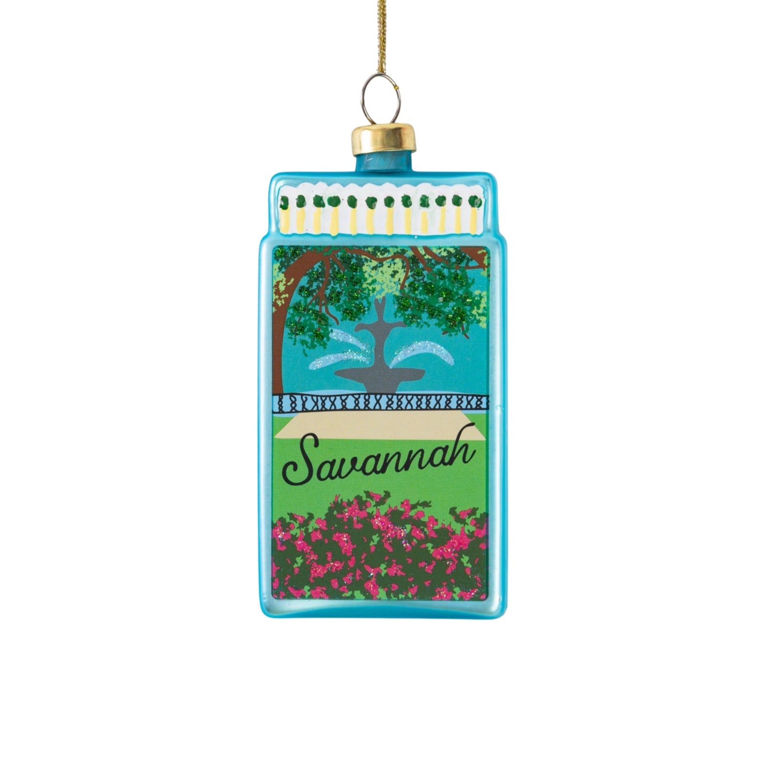 Savannah Matchbook Ornament 3.5" - bubblegum market