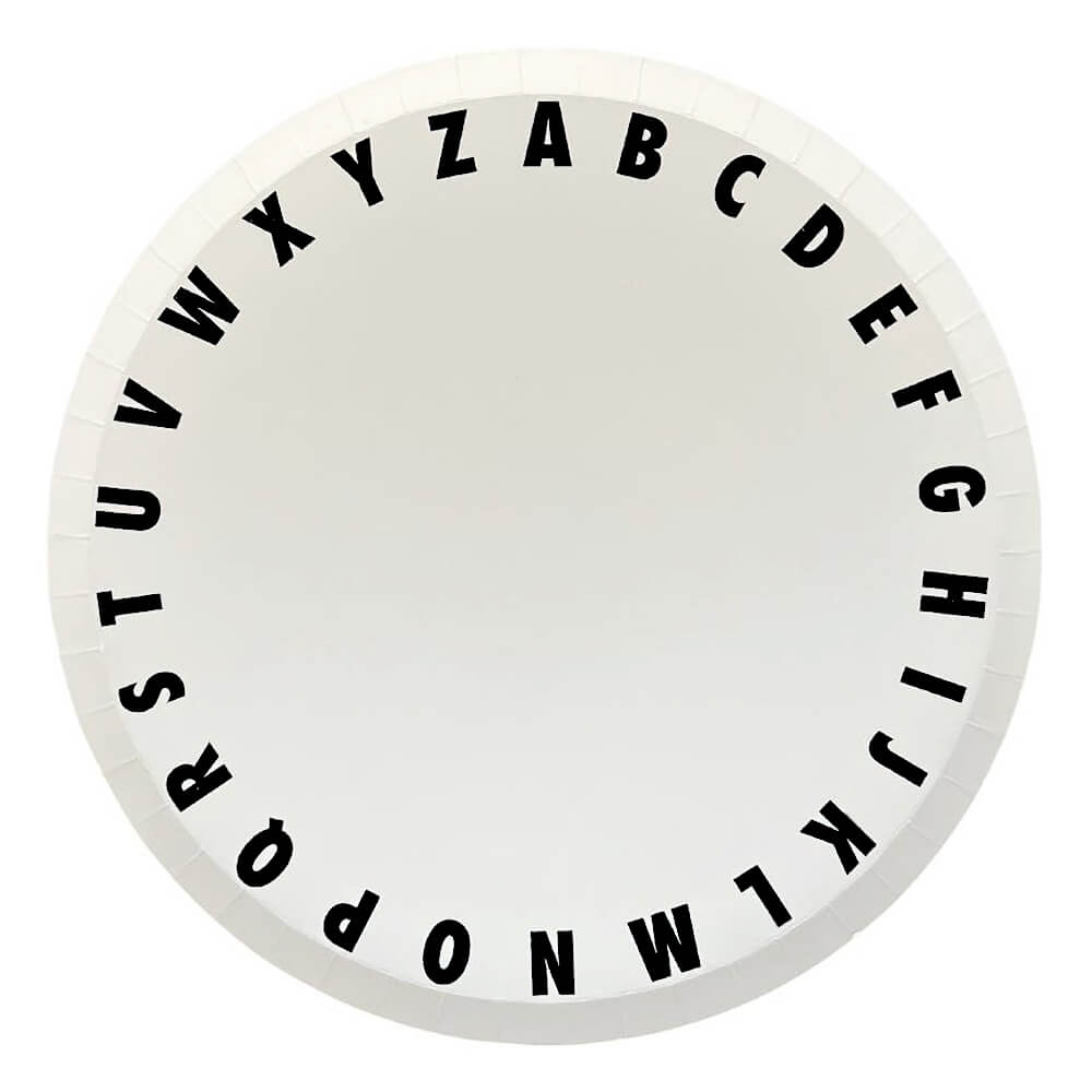 School Days ABC Large Plates 10" - bubblegum market