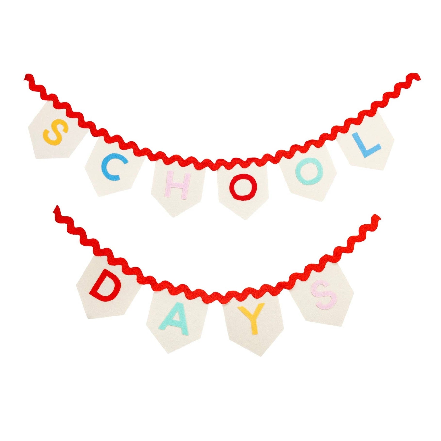 School Days Felt Banner - bubblegum market