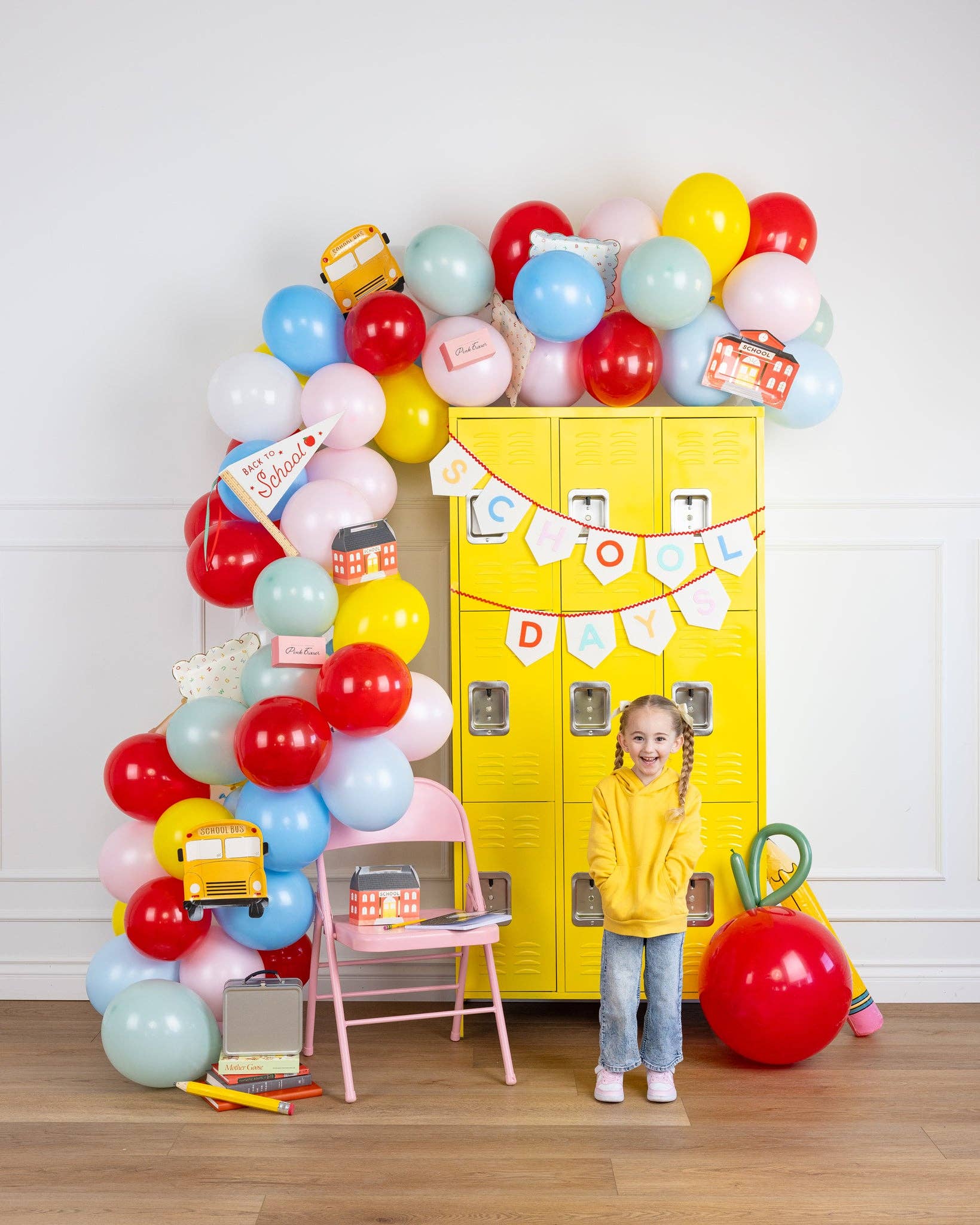 School Days Felt Banner - bubblegum market