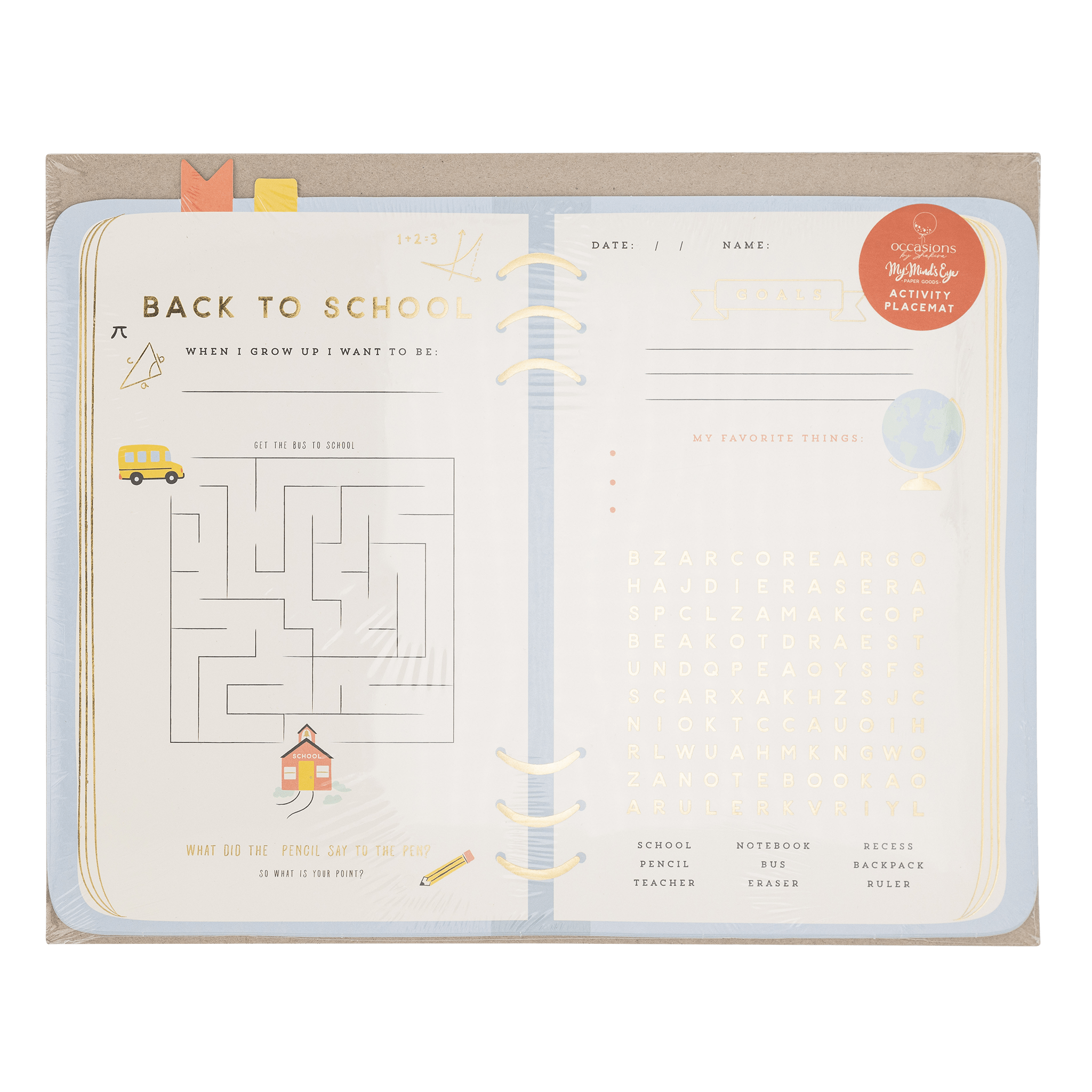 School Planner Placemats - bubblegum market