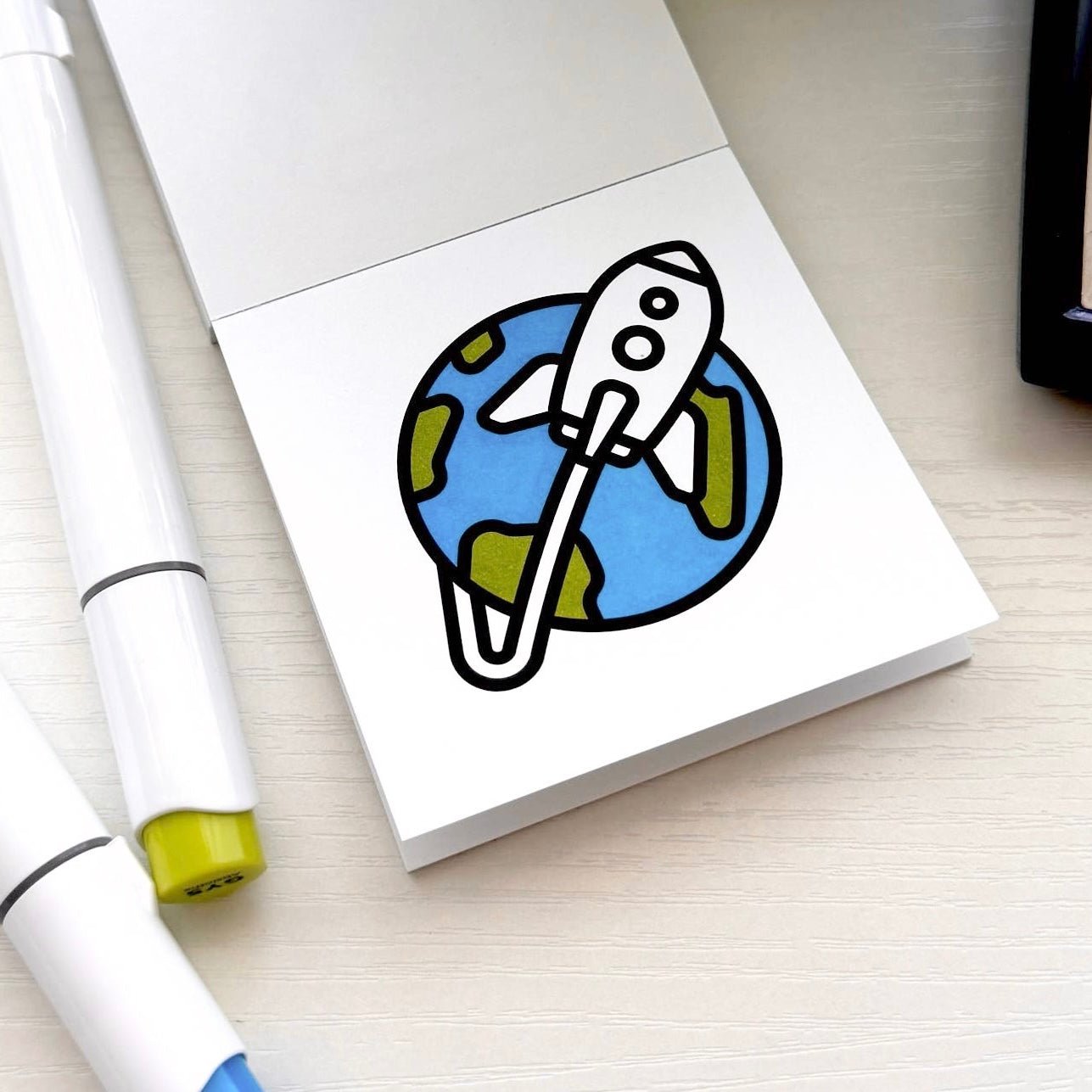 Science & Space Mini Coloring Pad - bubblegum market