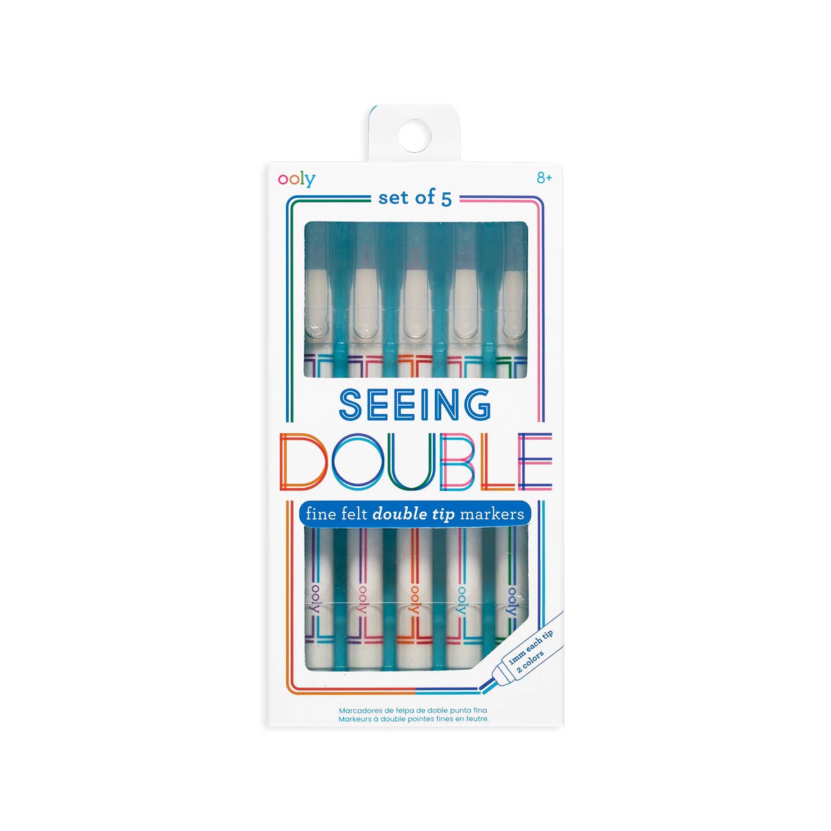 Seeing Double Fine Felt DoubleTip Markers - bubblegum market