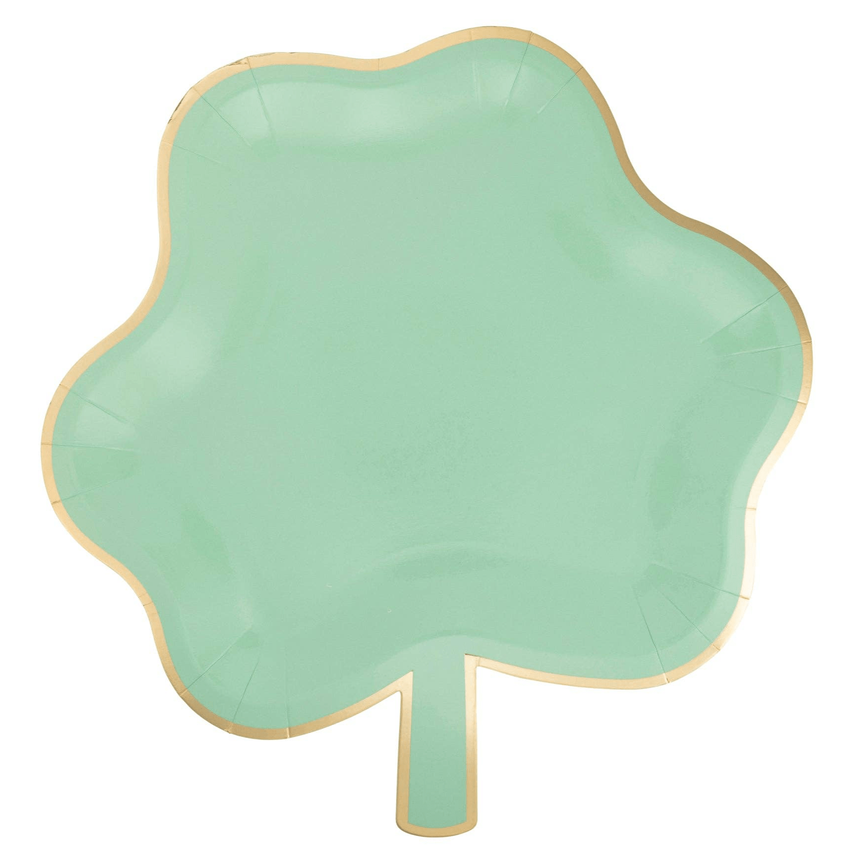 Shamrock Shaped Paper Plates 11" - bubblegum market