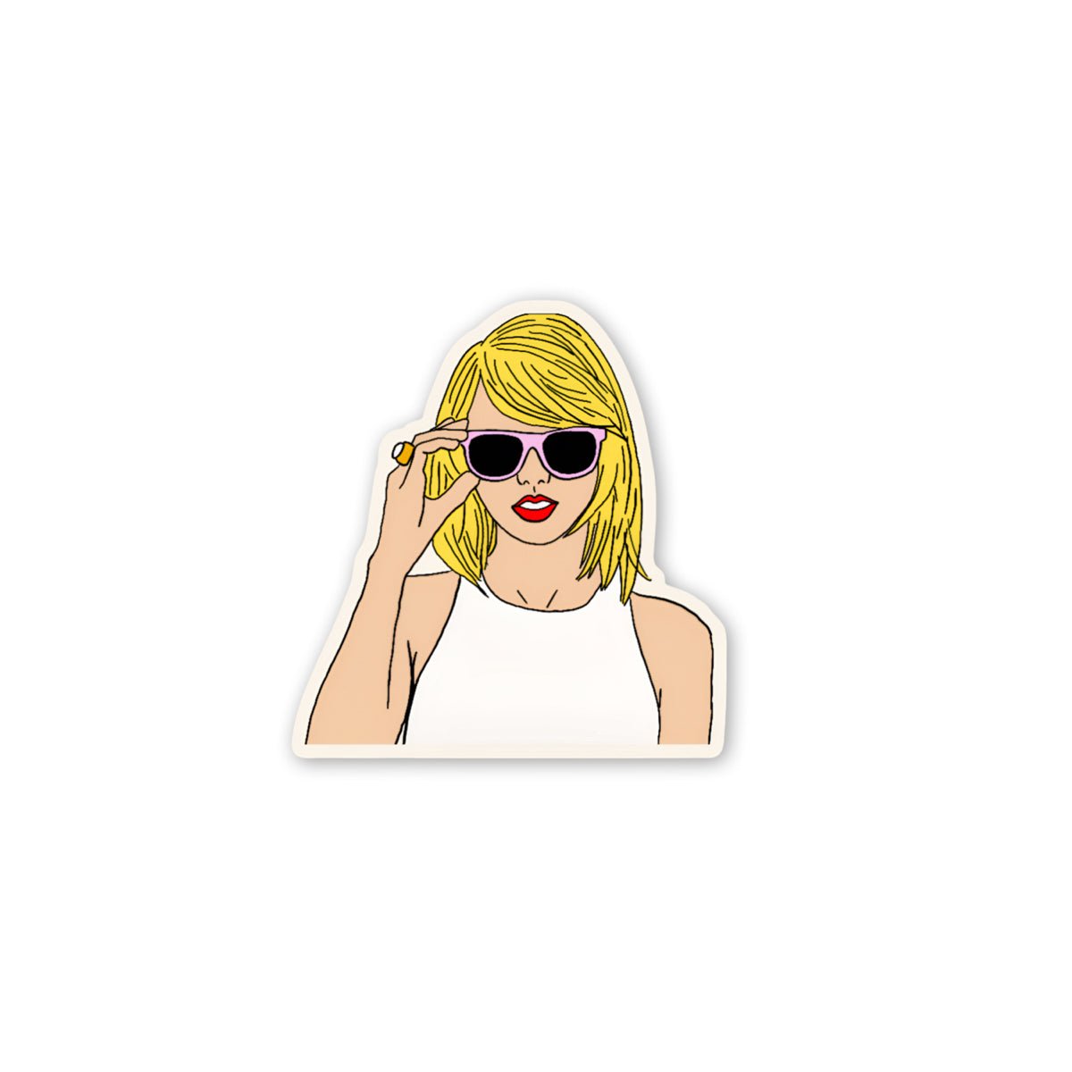 She's Taylor! Taylor Swift Vinyl Sticker - bubblegum market