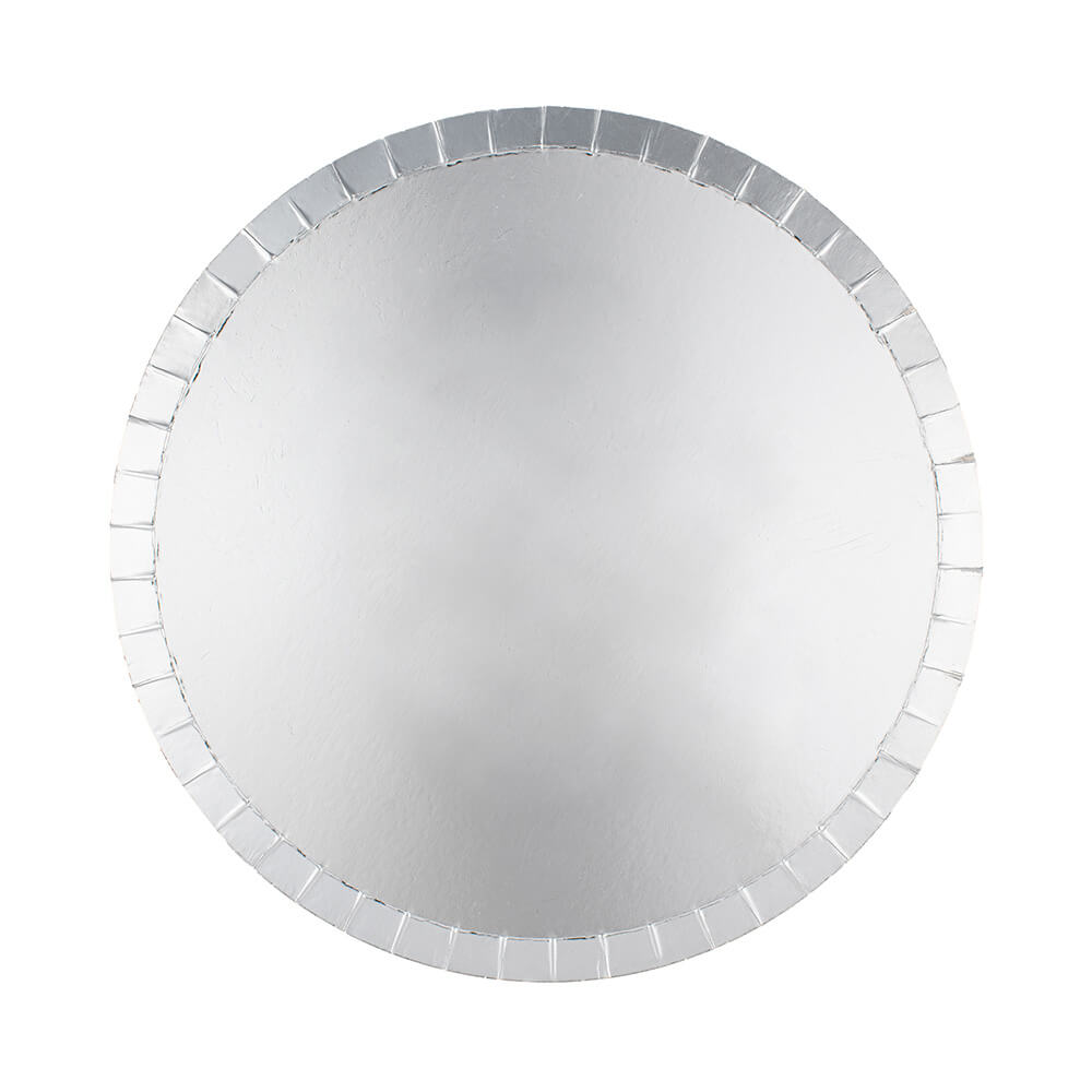 Silver Dessert Plates 8" - bubblegum market