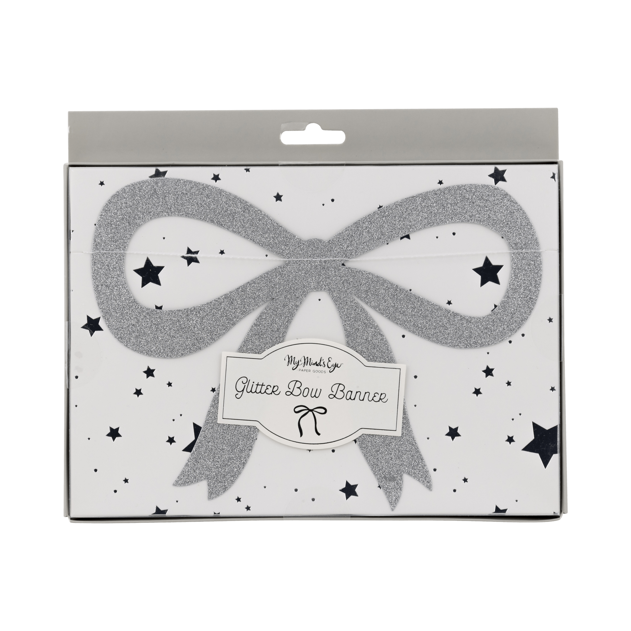 Silver Glitter Bow Banner - bubblegum market