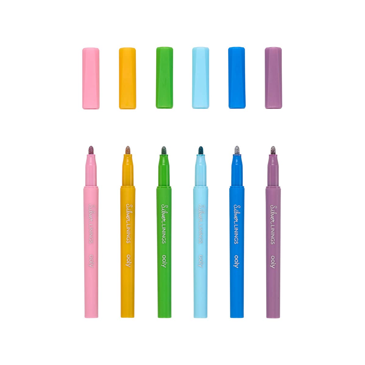 Silver Linings Outline Markers - bubblegum market