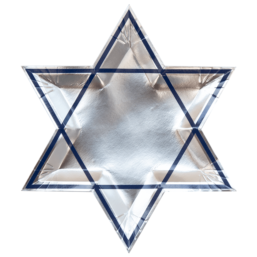 Silver Star of David Plates 11" - bubblegum market