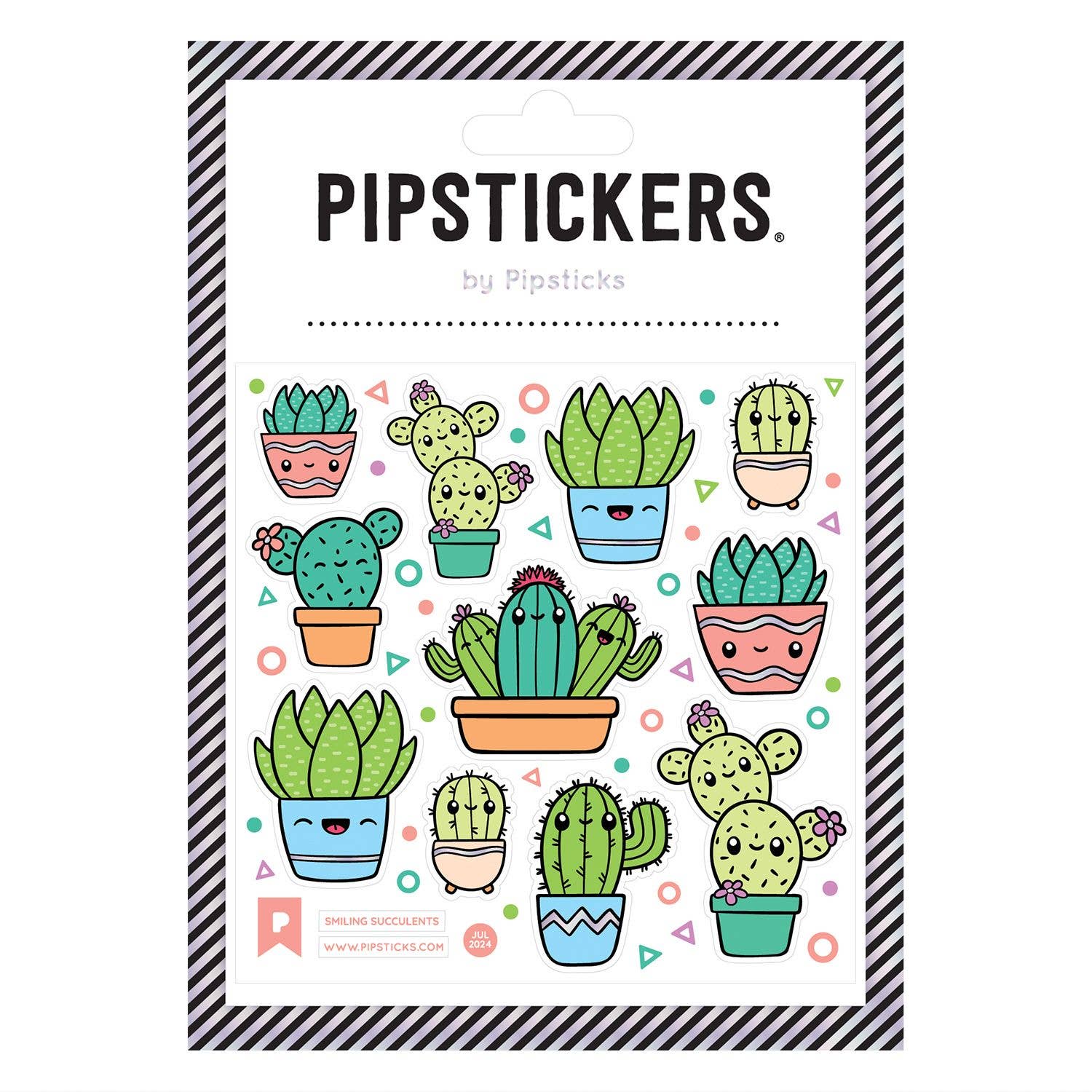 Smiling Succulents Stickers - bubblegum market