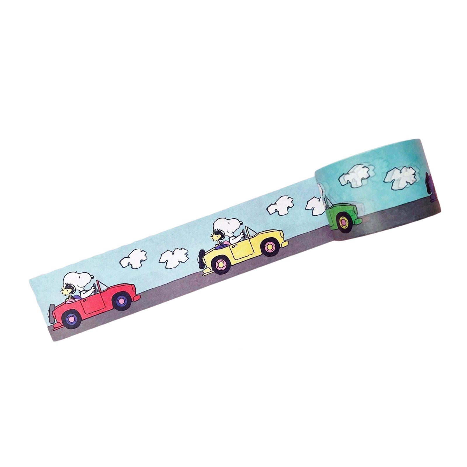 Snoopy & Woodstock On The Road Washi Tape - bubblegum market
