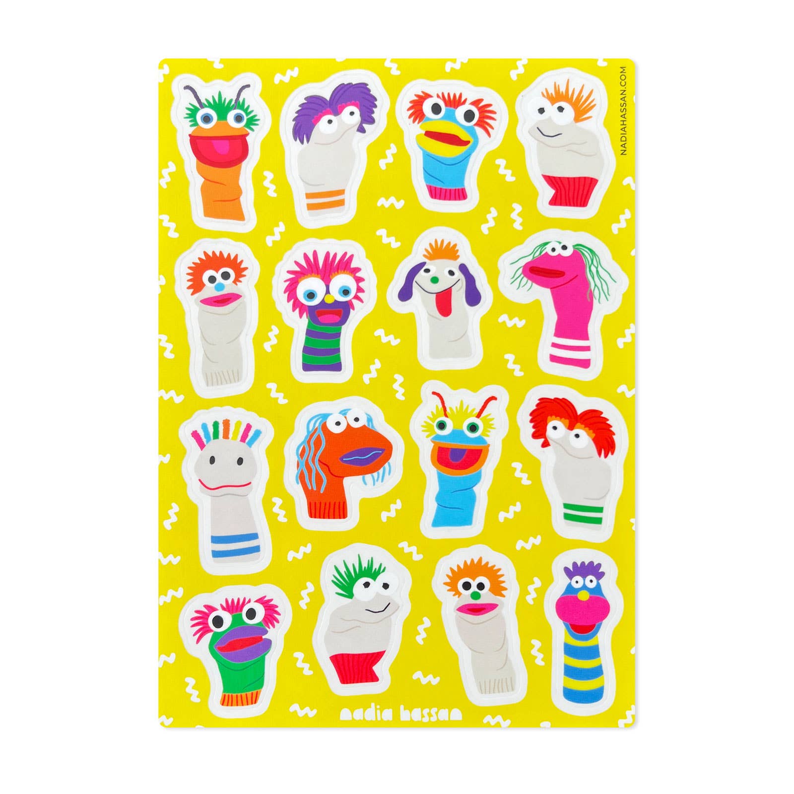 Sock Puppets Vinyl Sticker Sheet - bubblegum market