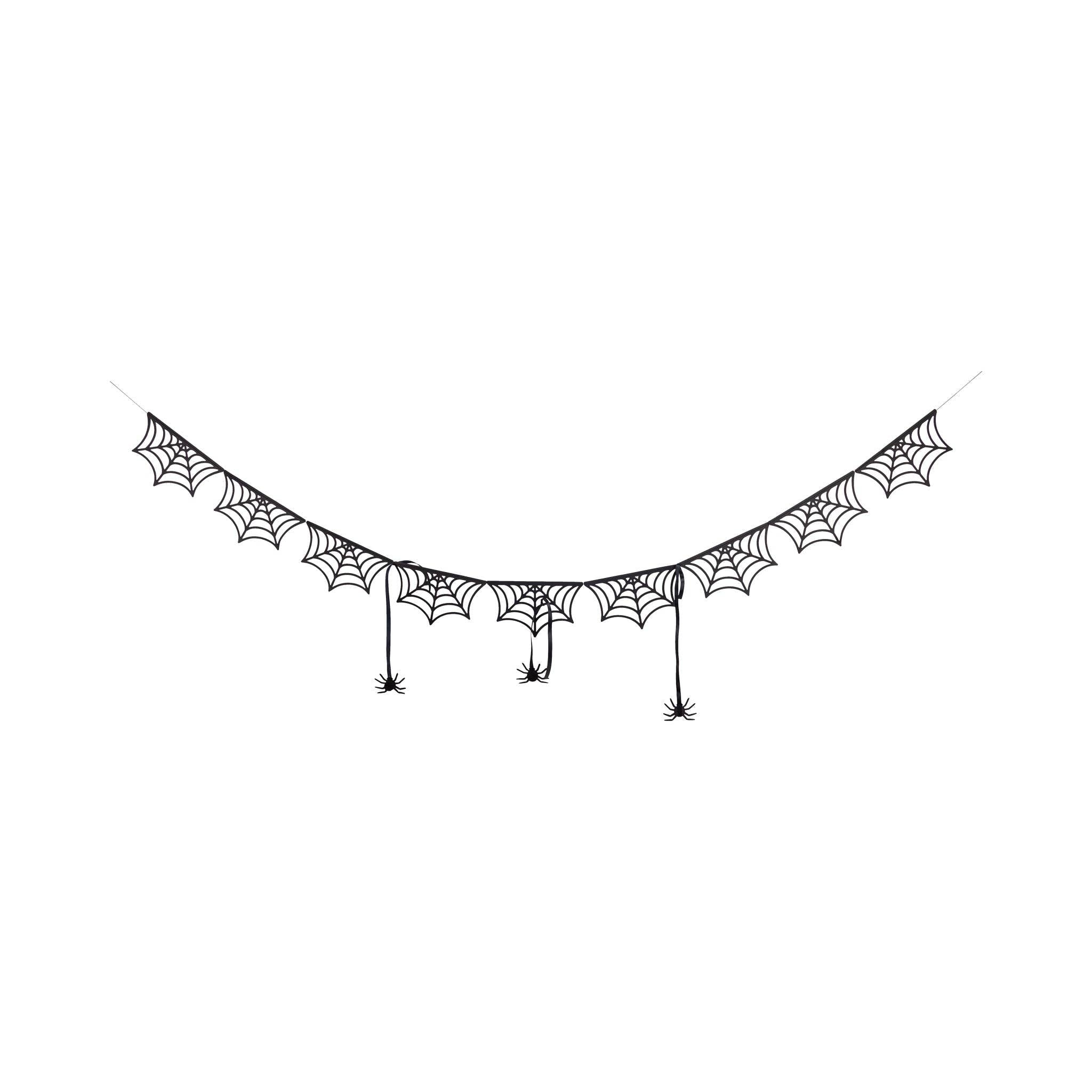 Spider Web Bunting Banner - bubblegum market