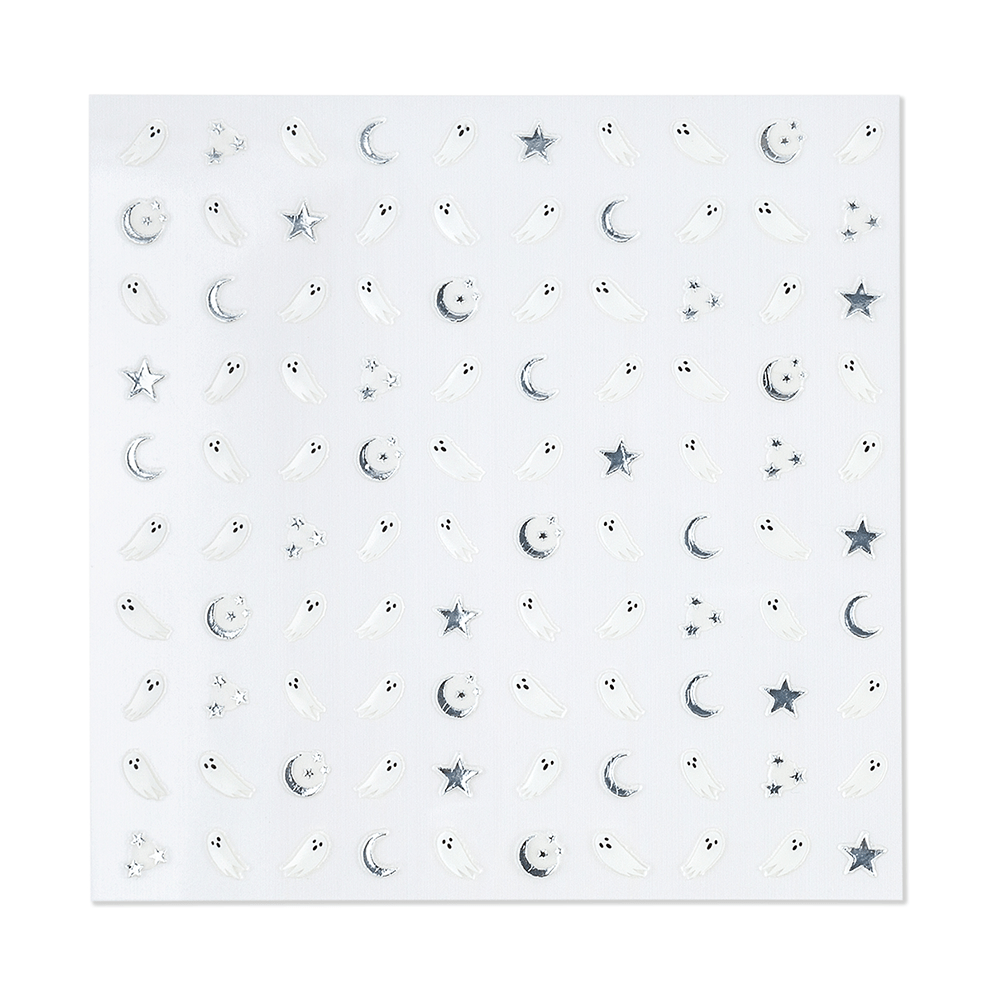 Spooked Halloween Ghost Nail Stickers - bubblegum market