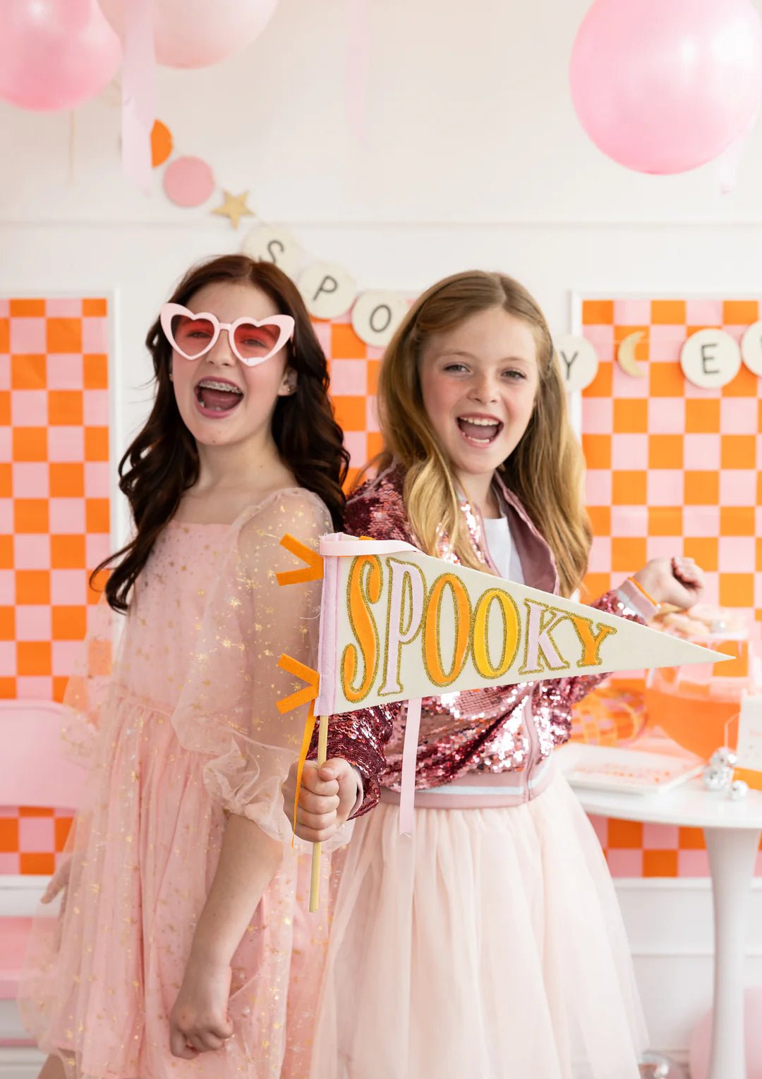Spooky Halloween Felt Pennant Banner - bubblegum market