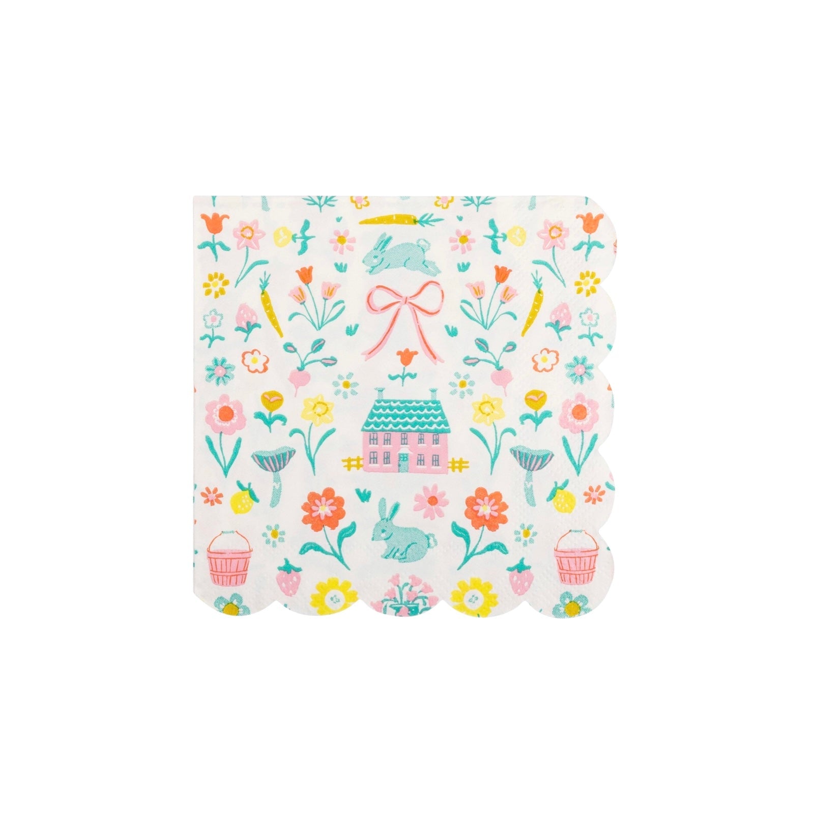 Springtime Cottage Cocktail Napkins - bubblegum market
