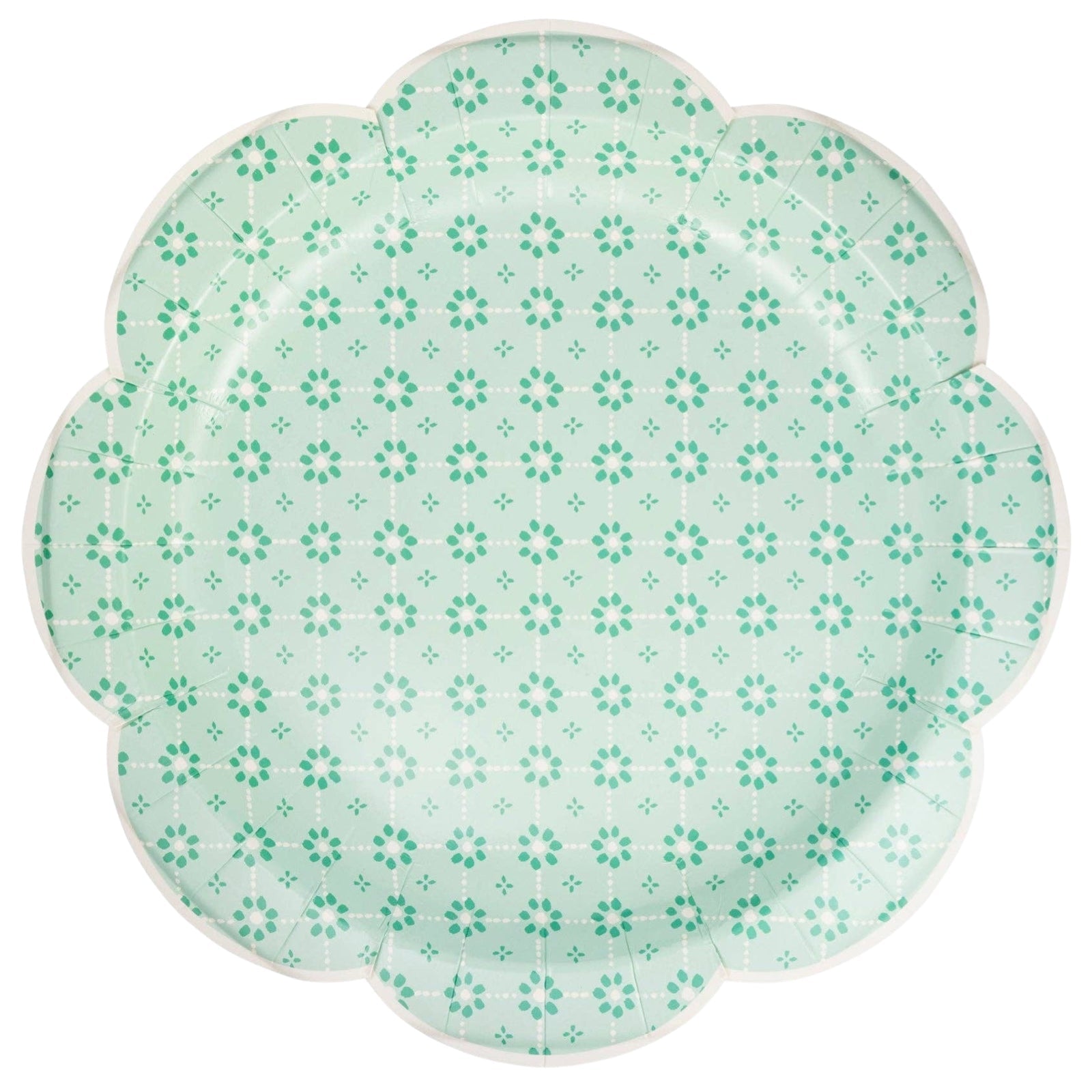 Springtime Cottage Green Wicker Plates 11" - bubblegum market