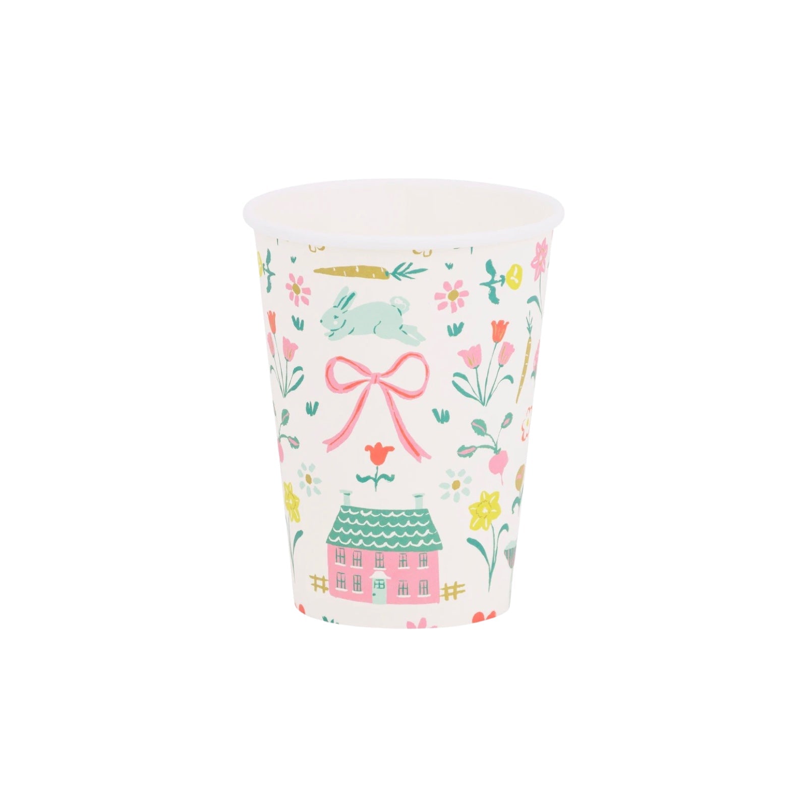 Springtime Cottage Paper Cups - bubblegum market