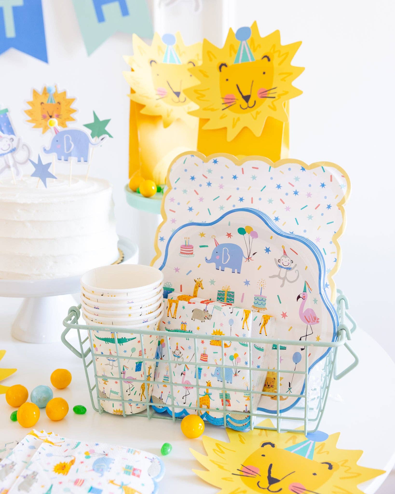 Sprinkles Paper Party Plates 9" - bubblegum market