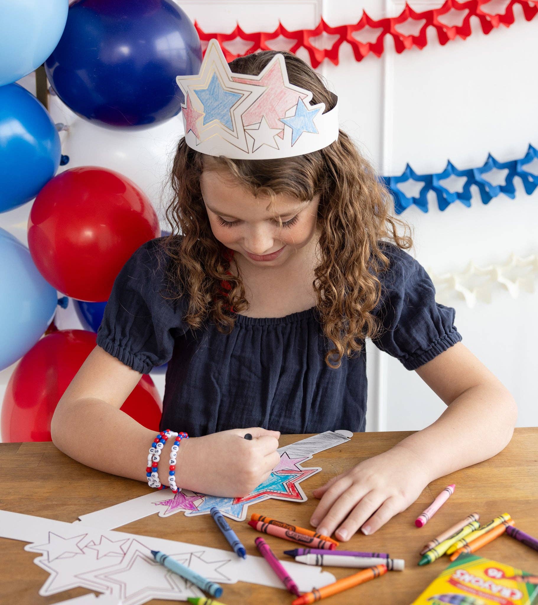 Star Crown Coloring Craft - bubblegum market