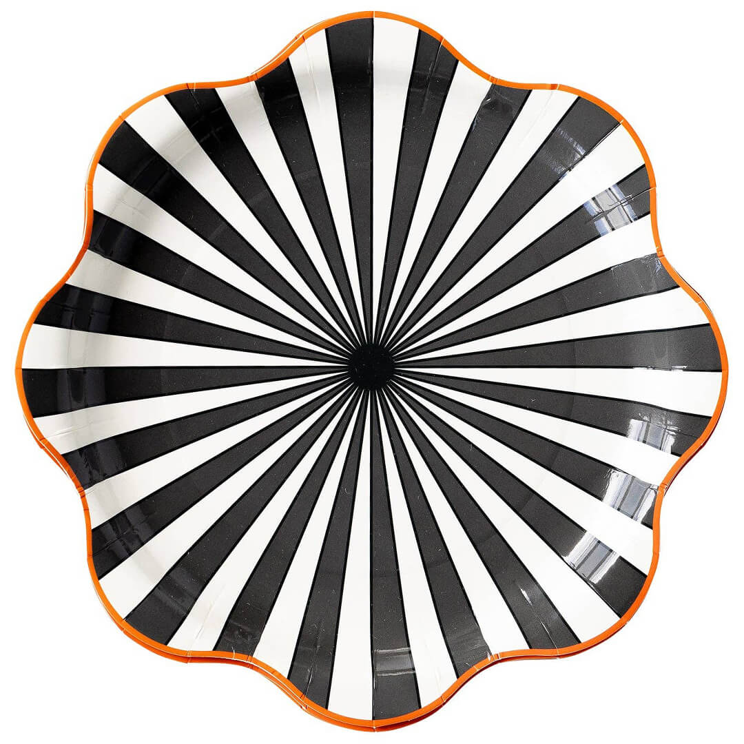 Starburst Wave Paper Plates 10" - bubblegum market
